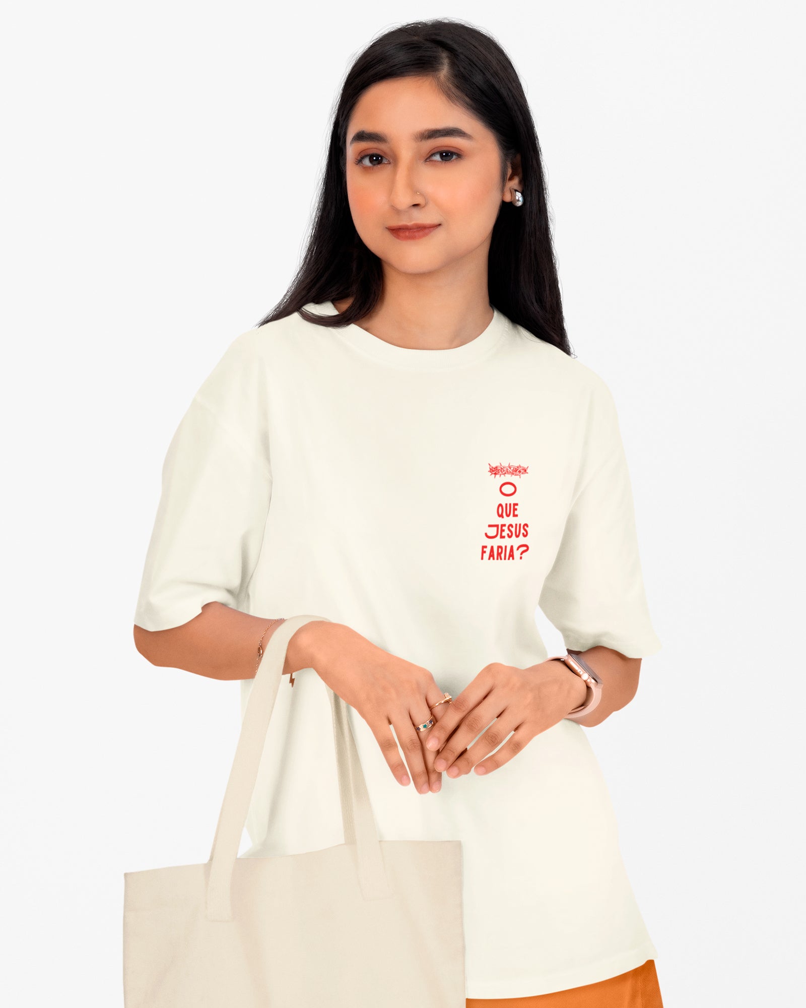 Camiseta de Algodão O Que Jesus Faria?