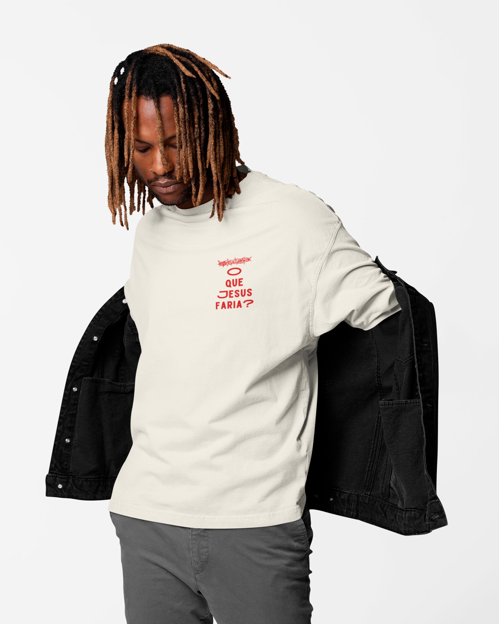 Camiseta de Algodão O Que Jesus Faria?