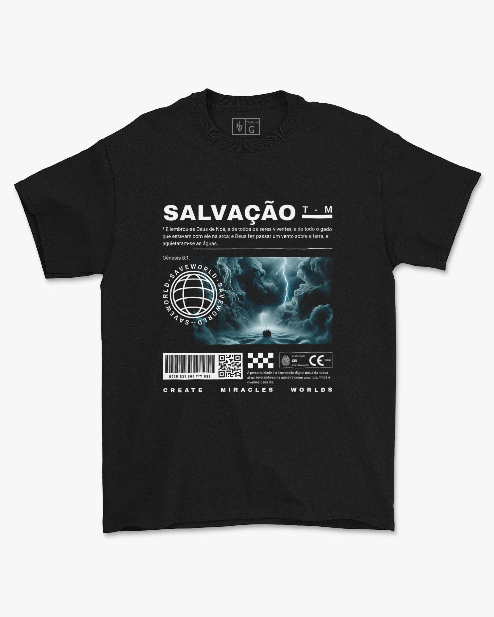 Camiseta de Algodão Salvação