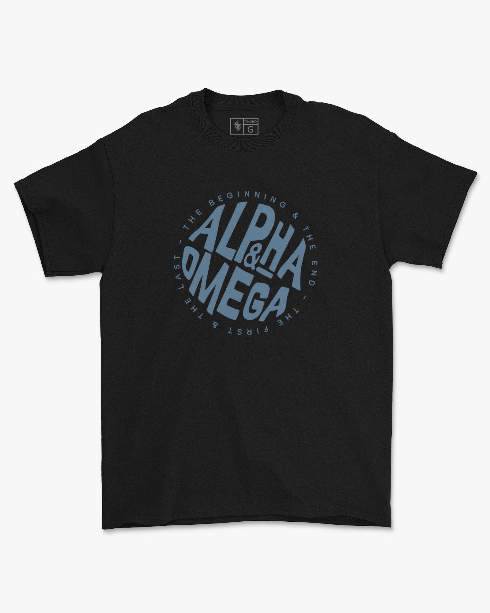 Camiseta de Algodão Alpha E Omega
