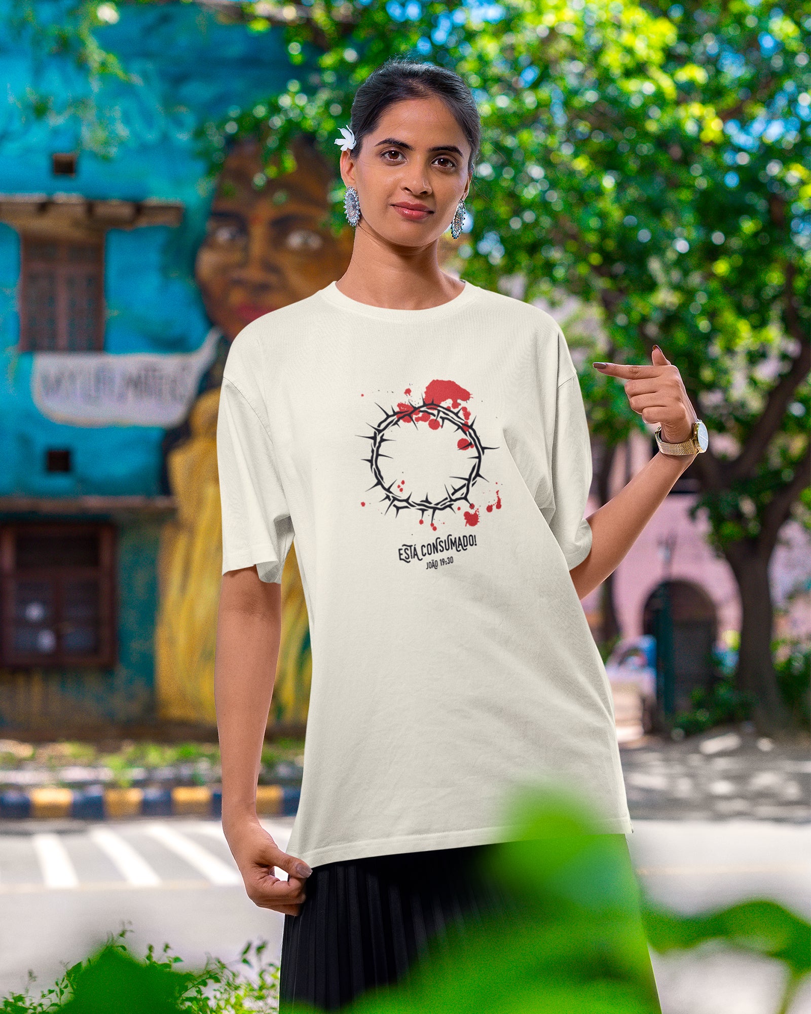 Camiseta de Algodão Esta Consumado