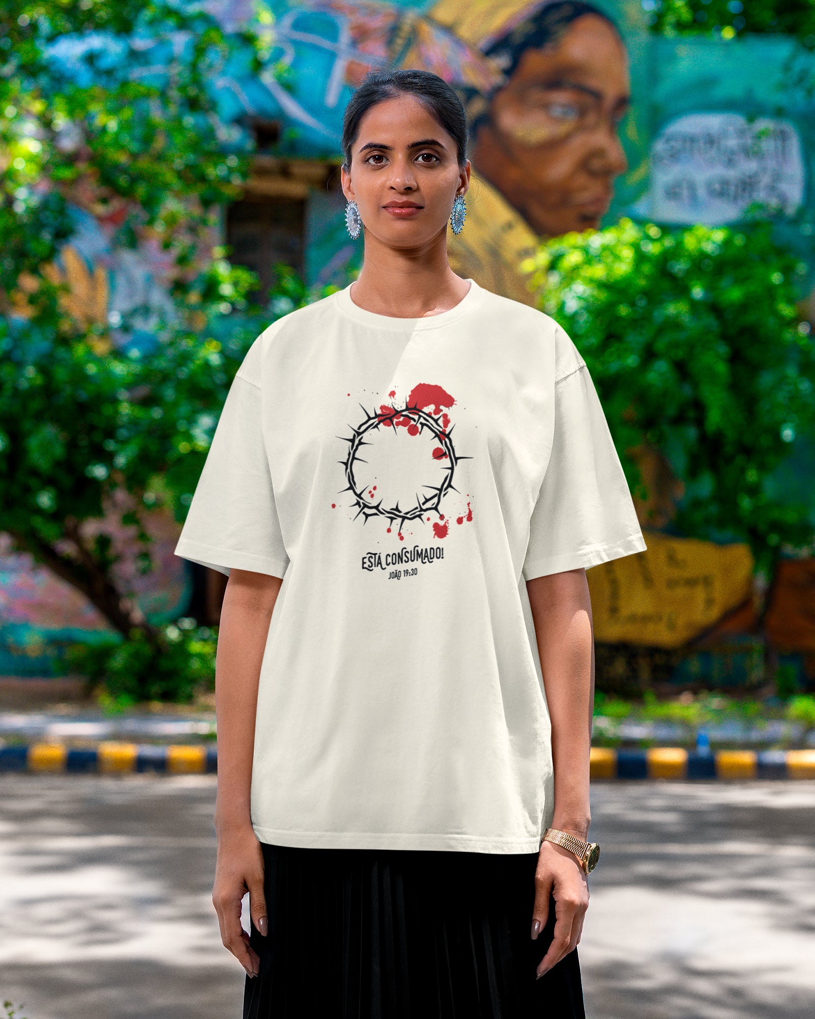 Camiseta de Algodão Esta Consumado