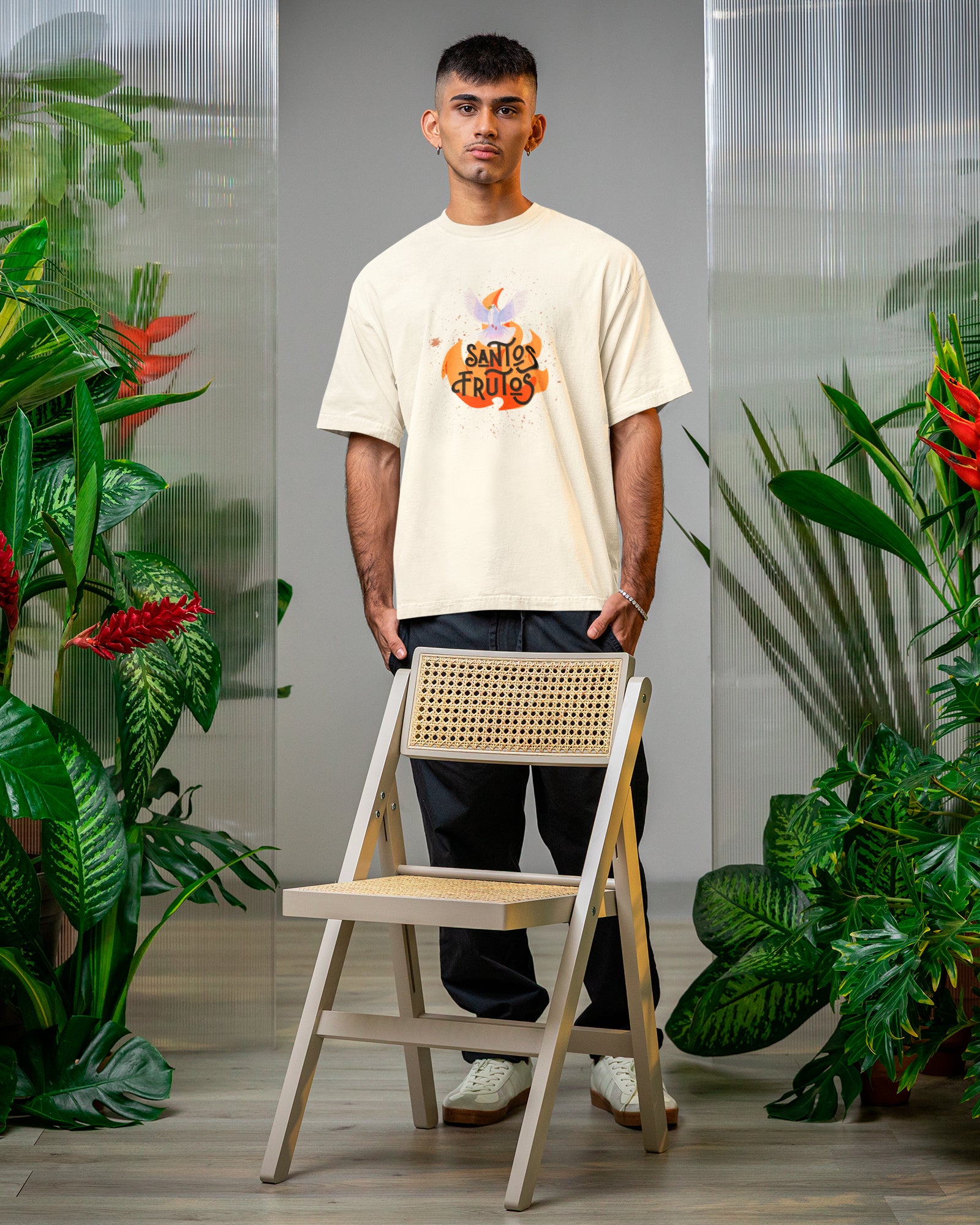 Camiseta de Algodão Santos Frutos