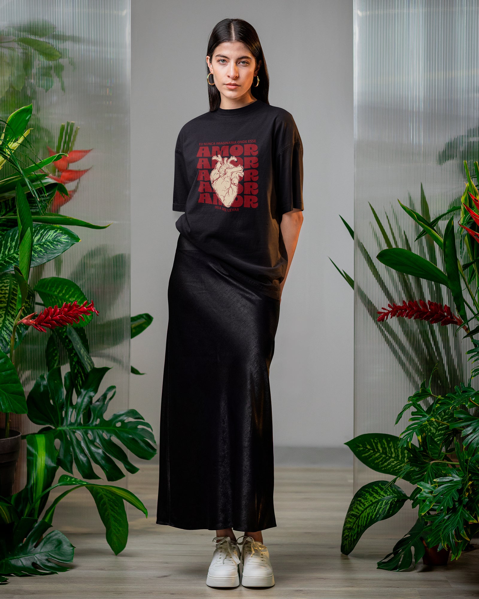 Camiseta de Algodão Eu Nunca Imaginaria Onde Esse Amor Iria Me Levar