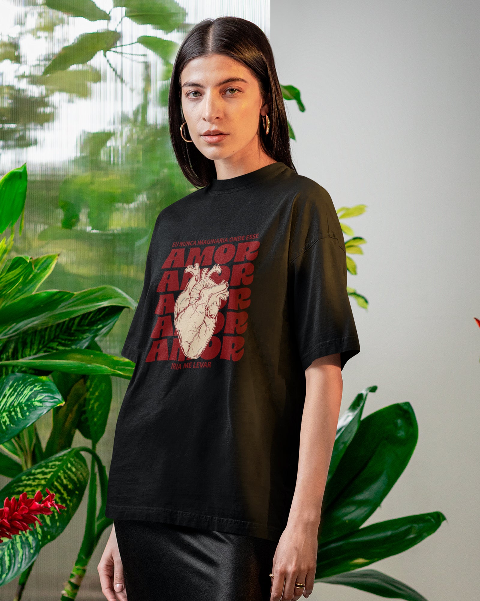 Camiseta de Algodão Eu Nunca Imaginaria Onde Esse Amor Iria Me Levar