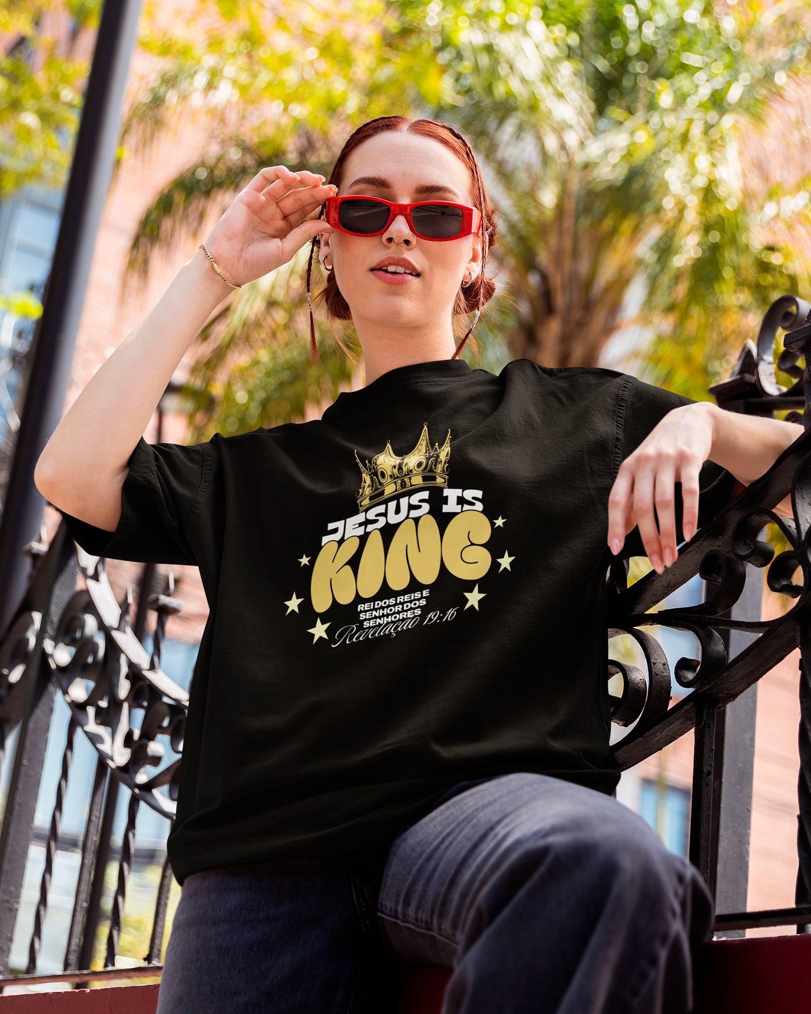 Camiseta de Algodão Rei Dos Reis