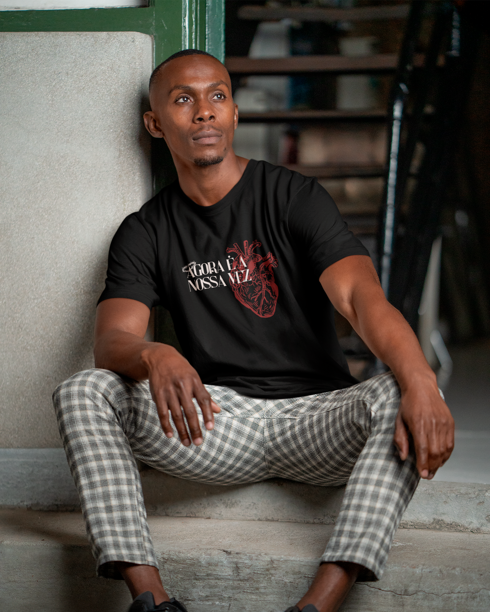 Camiseta de Algodão Agora É Nossa Vez