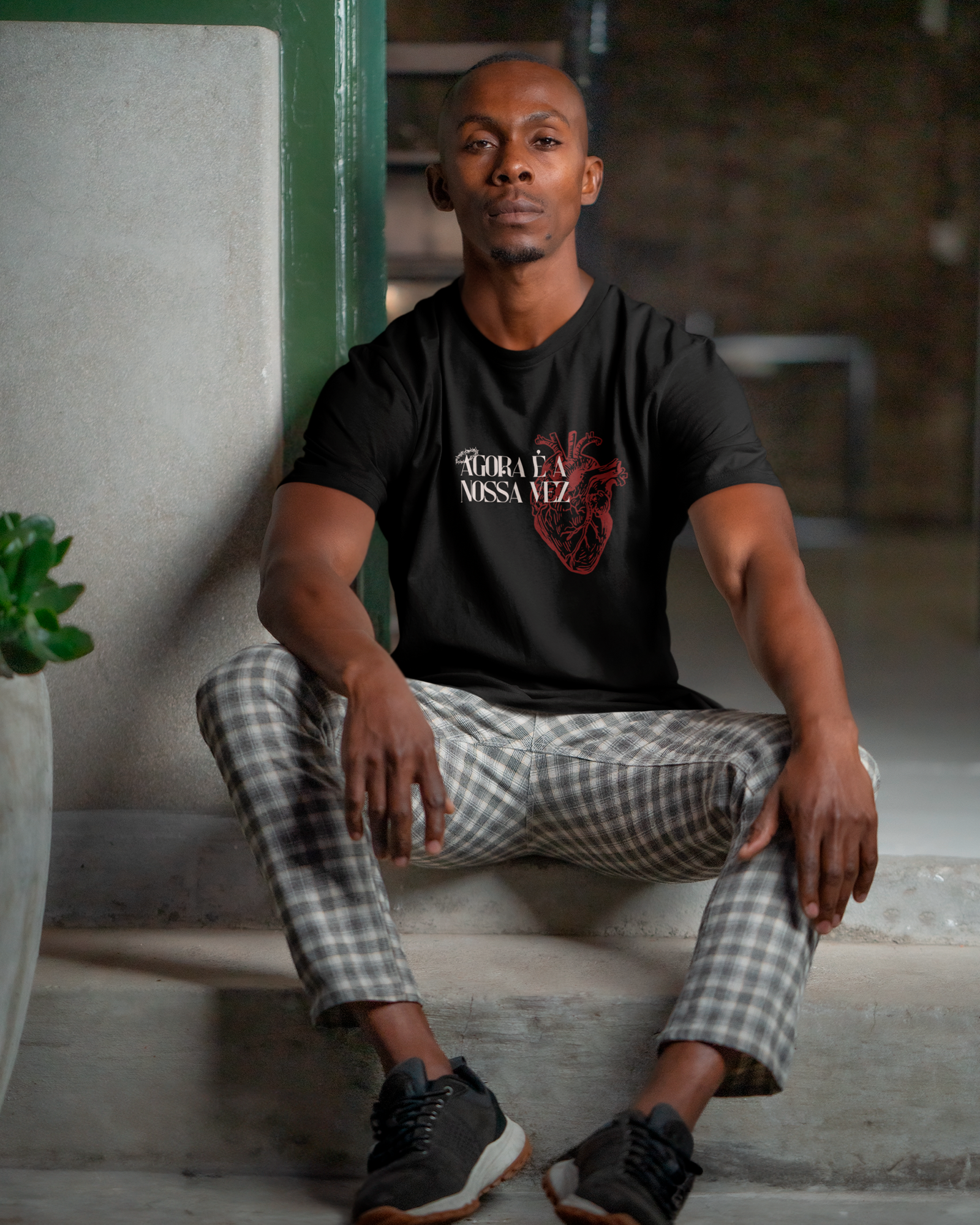 Camiseta de Algodão Agora É Nossa Vez