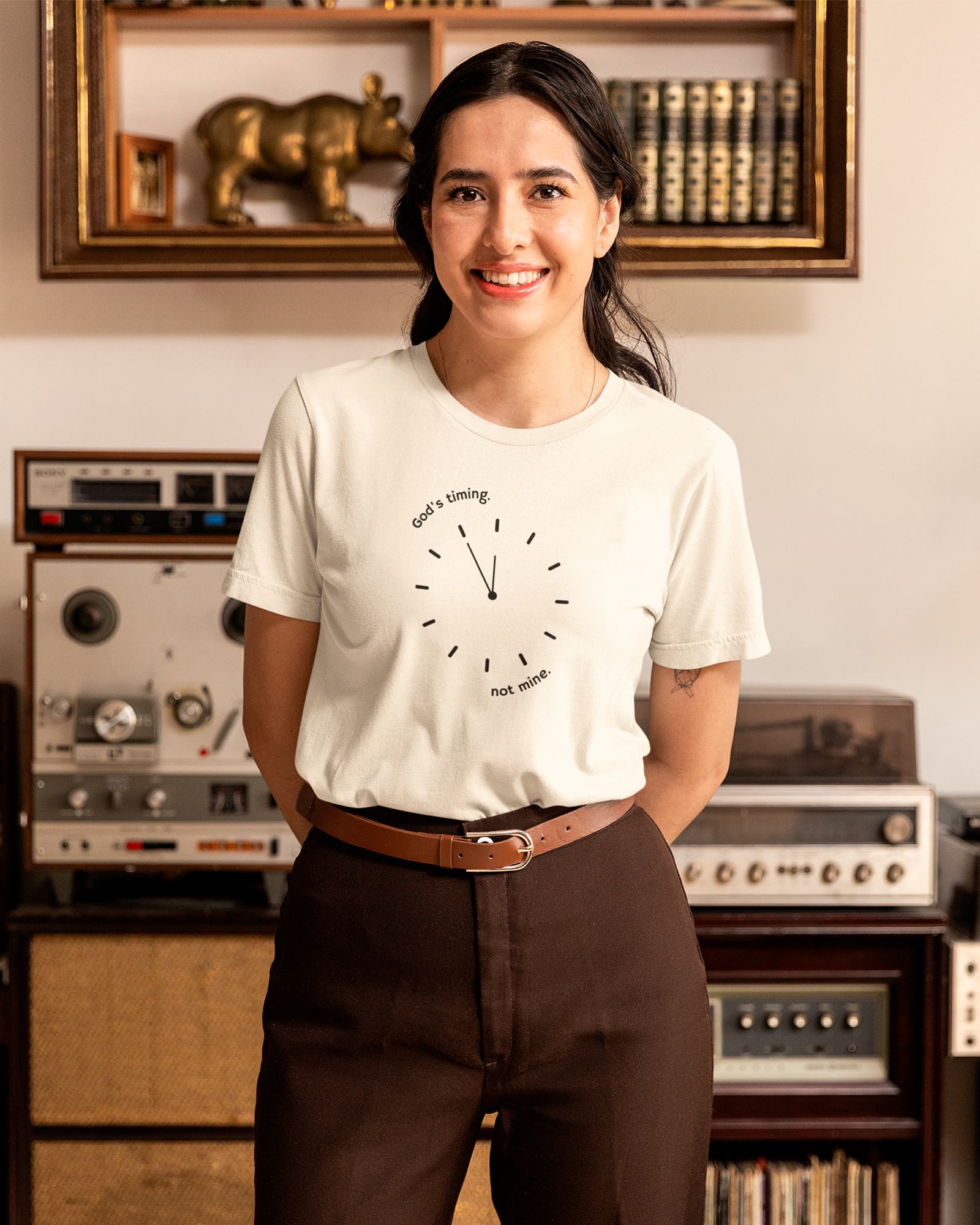 Camiseta de Algodão O Tempo De Deus