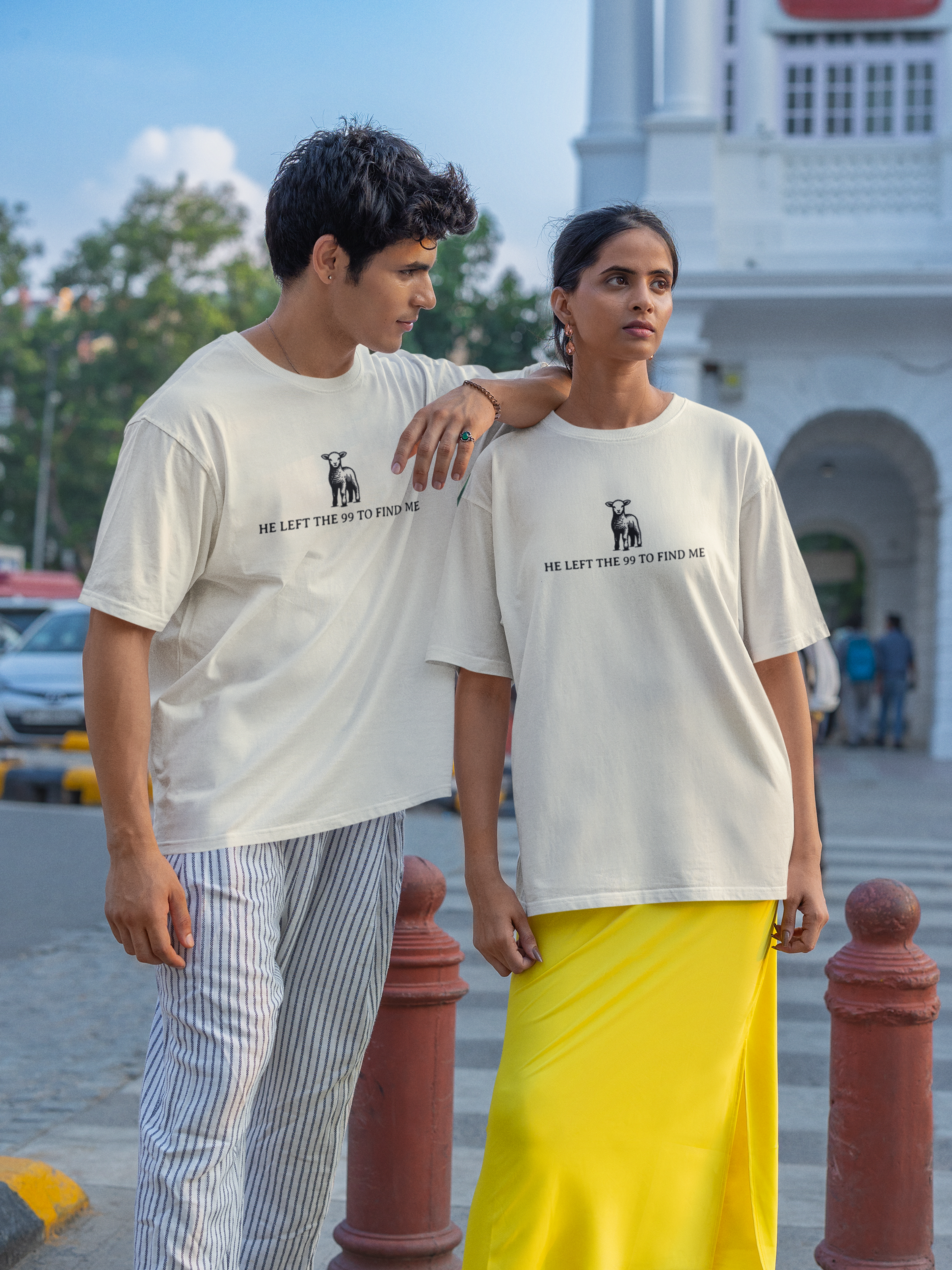 Camiseta de Algodão He Left The 99 To Find Me