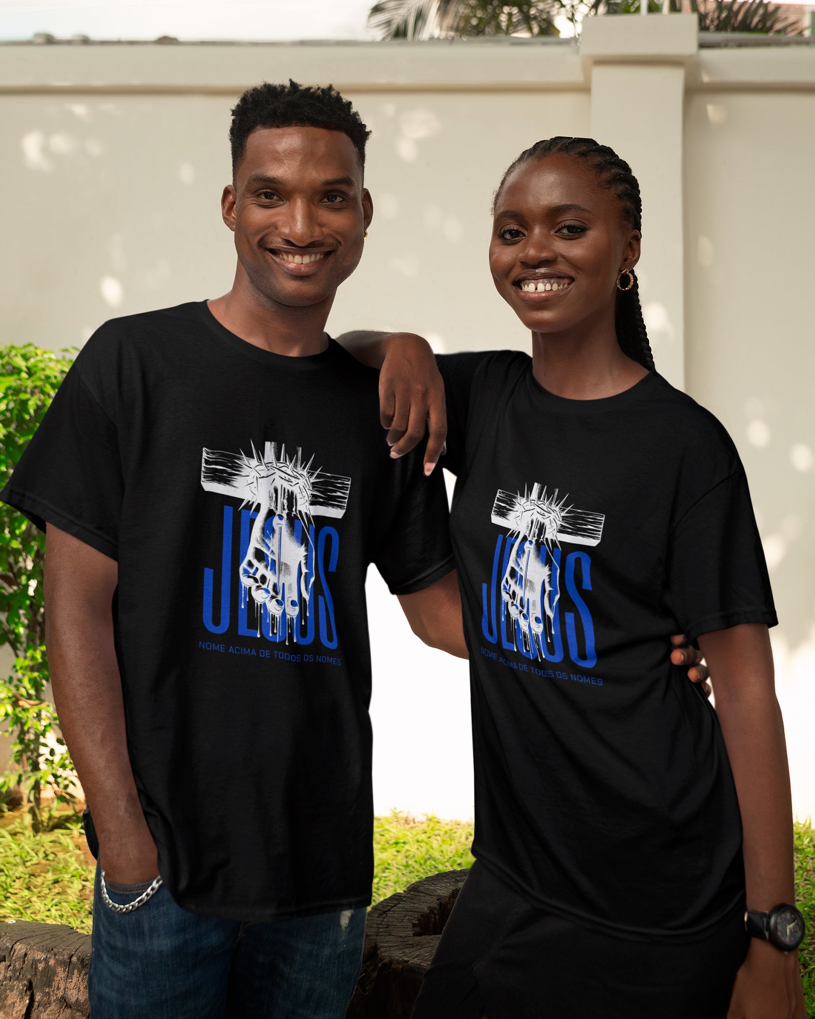 Camiseta de Algodão Nome Acima De Todos Os Nomes