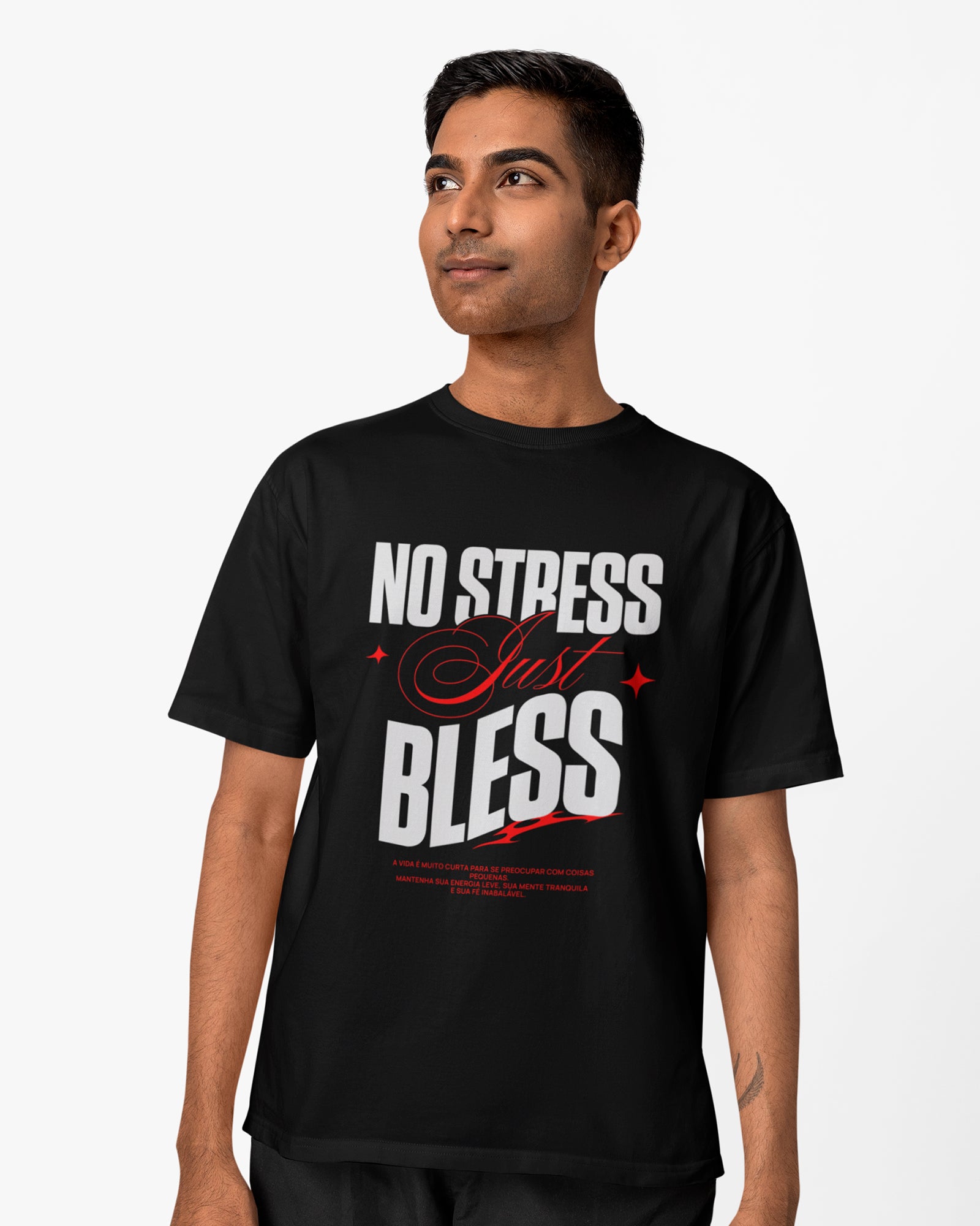 Camiseta de Algodão Sem Estresse