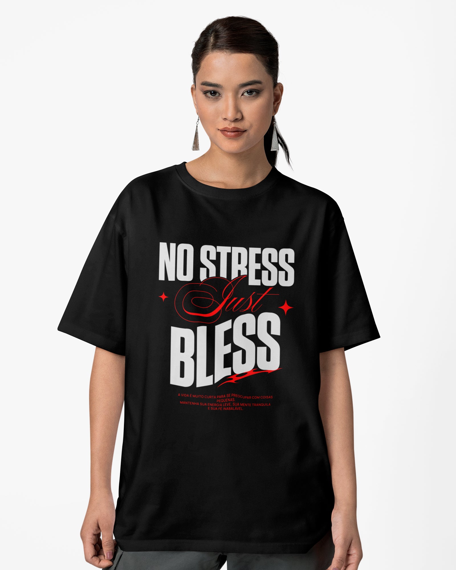 Camiseta de Algodão Sem Estresse