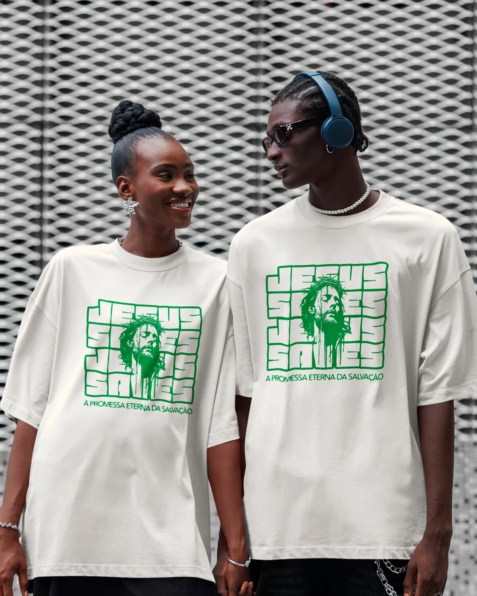 Camiseta de Algodão Jesus Saves