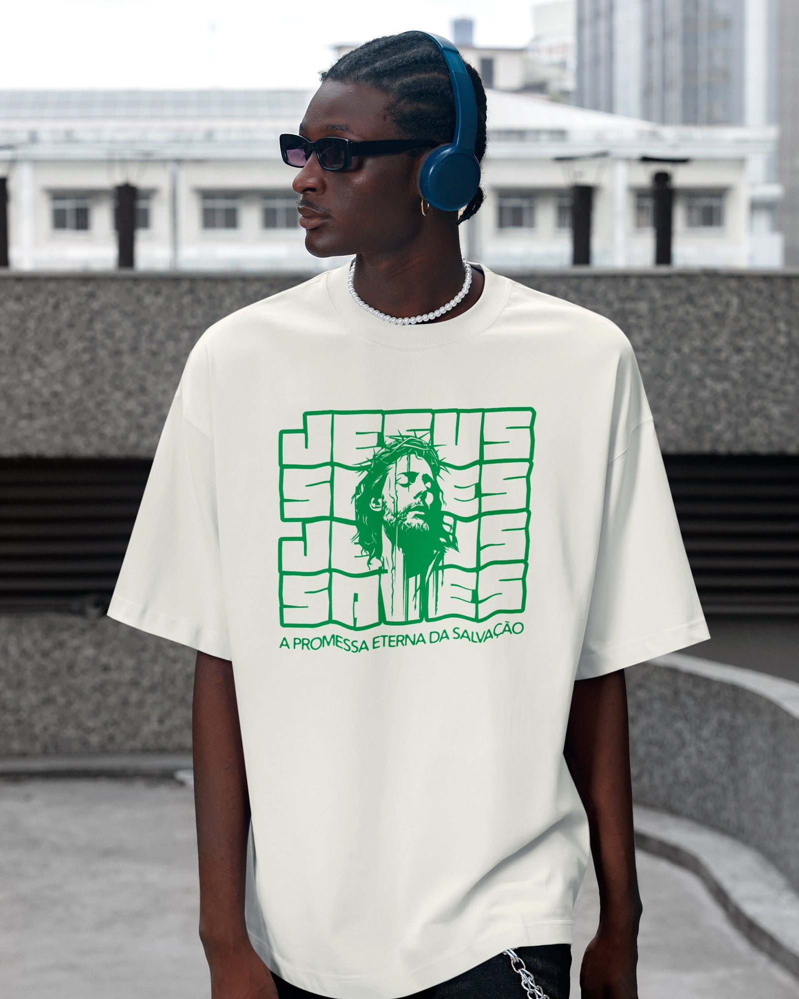 Camiseta de Algodão Jesus Saves