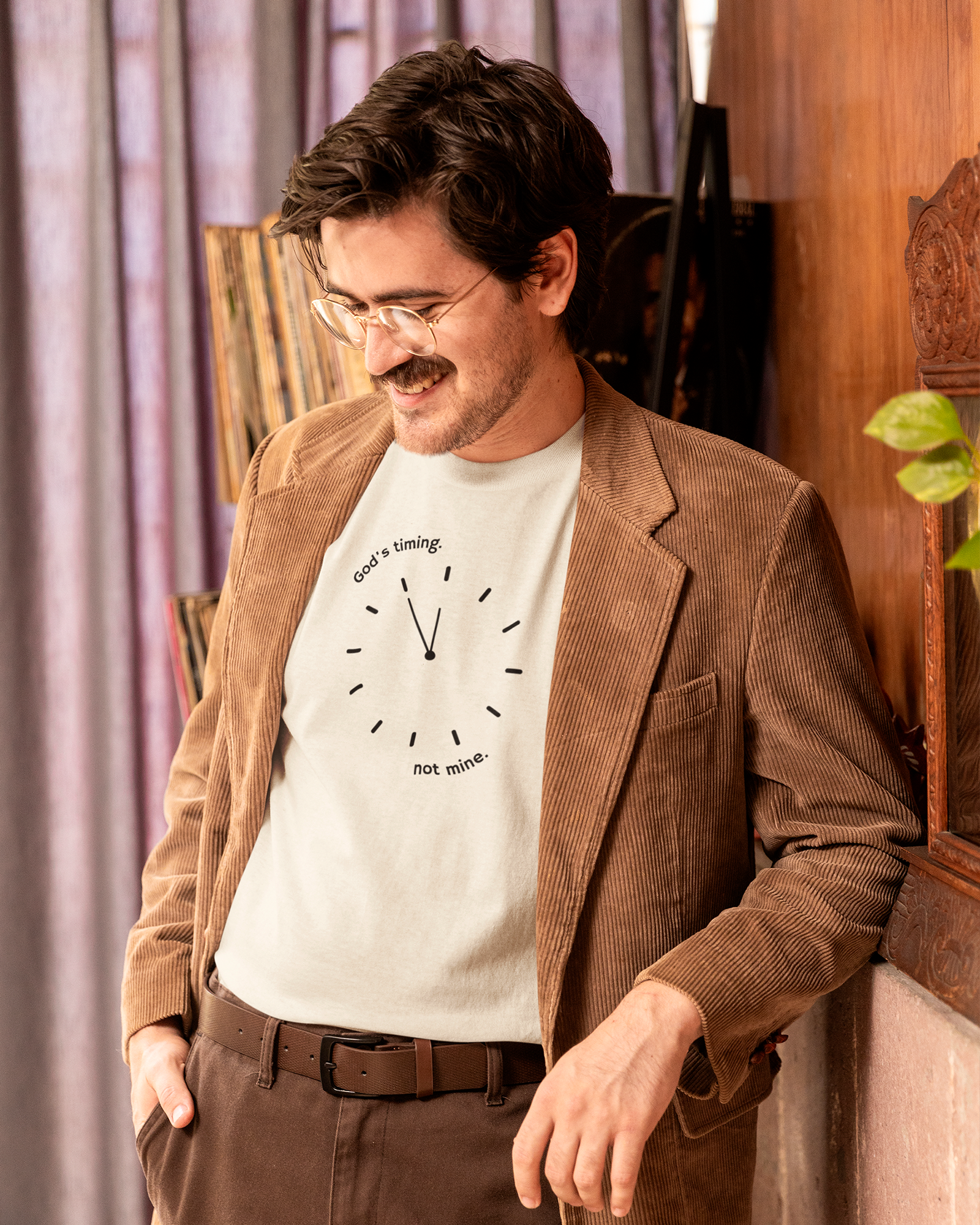 Camiseta de Algodão O Tempo De Deus