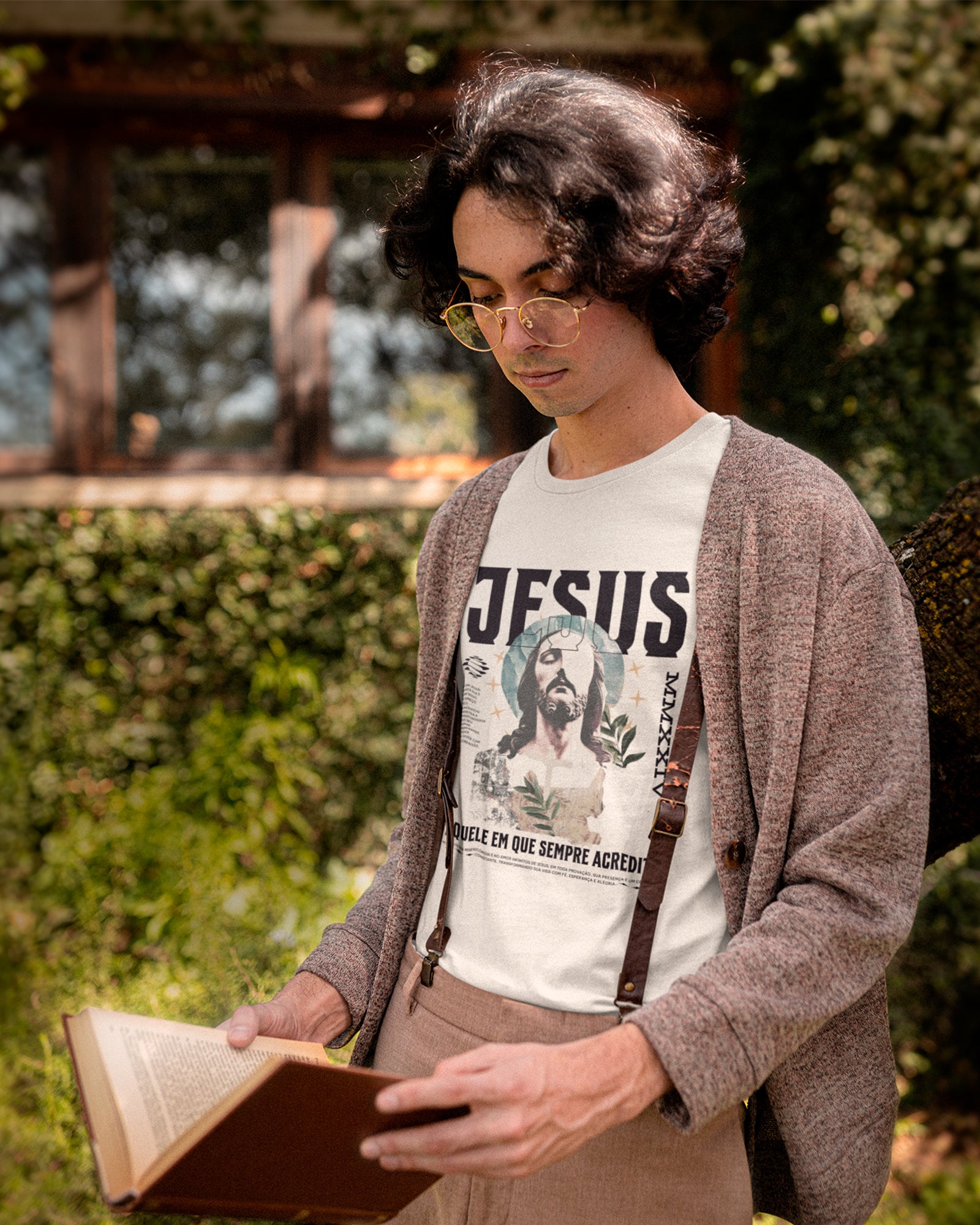 Camiseta de Algodão Aquele Em Que Sempre Acredito