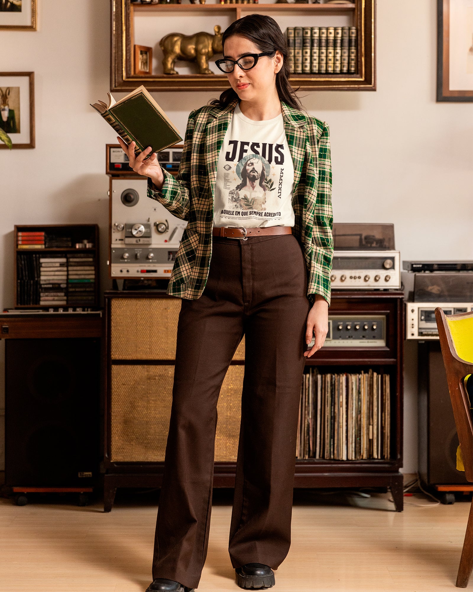 Camiseta de Algodão Aquele Em Que Sempre Acredito