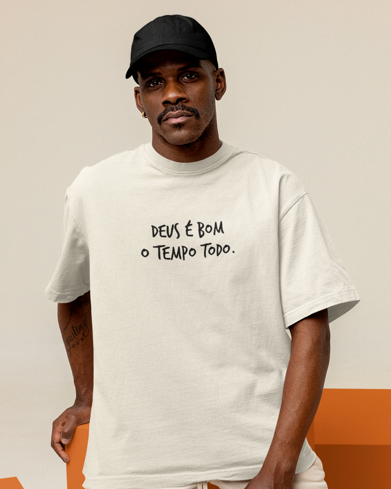 Camiseta de Algodão Deus É bom