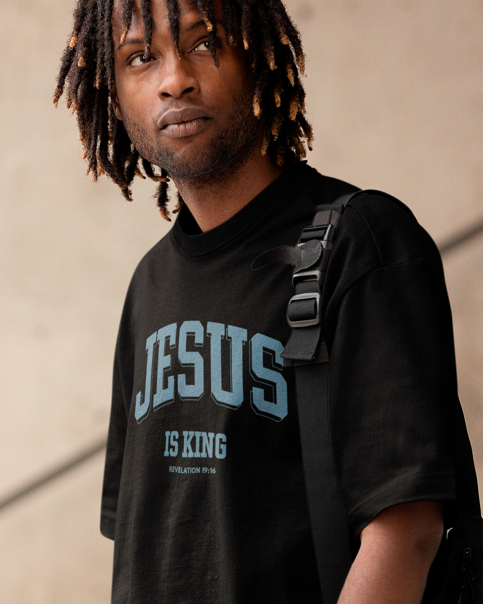 Camiseta de Algodão Jesus Is King
