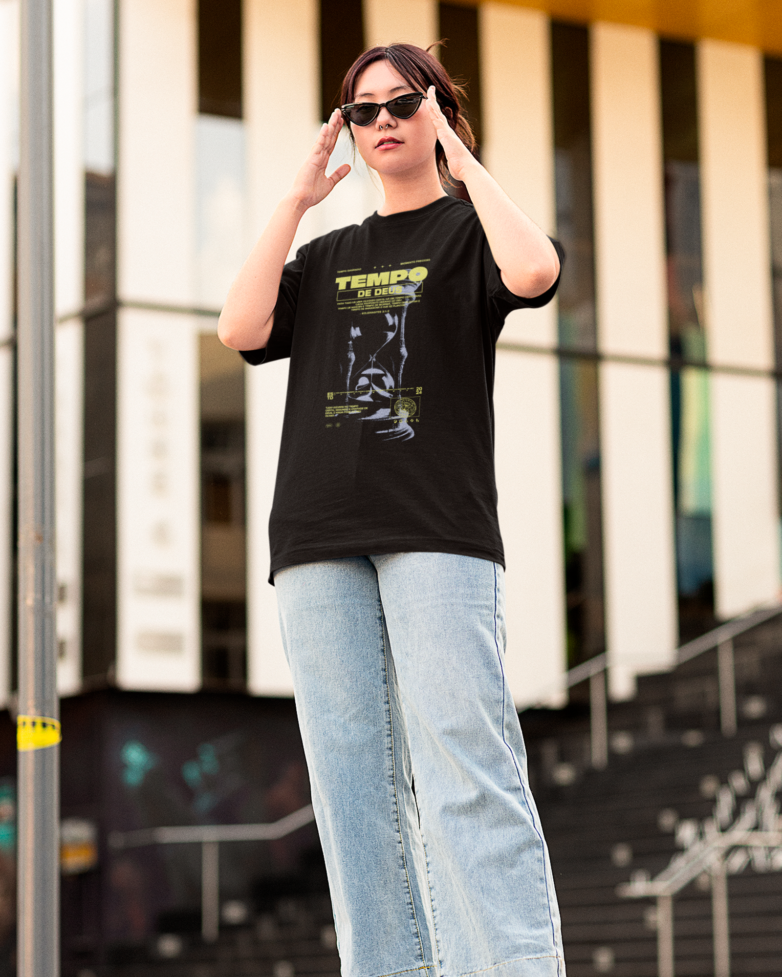 Camiseta de Algodão Tempo De Deus