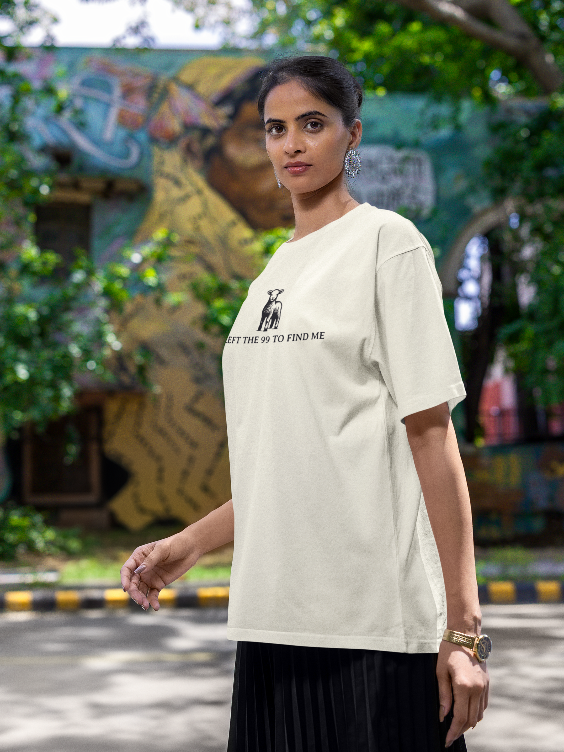 Camiseta de Algodão He Left The 99 To Find Me