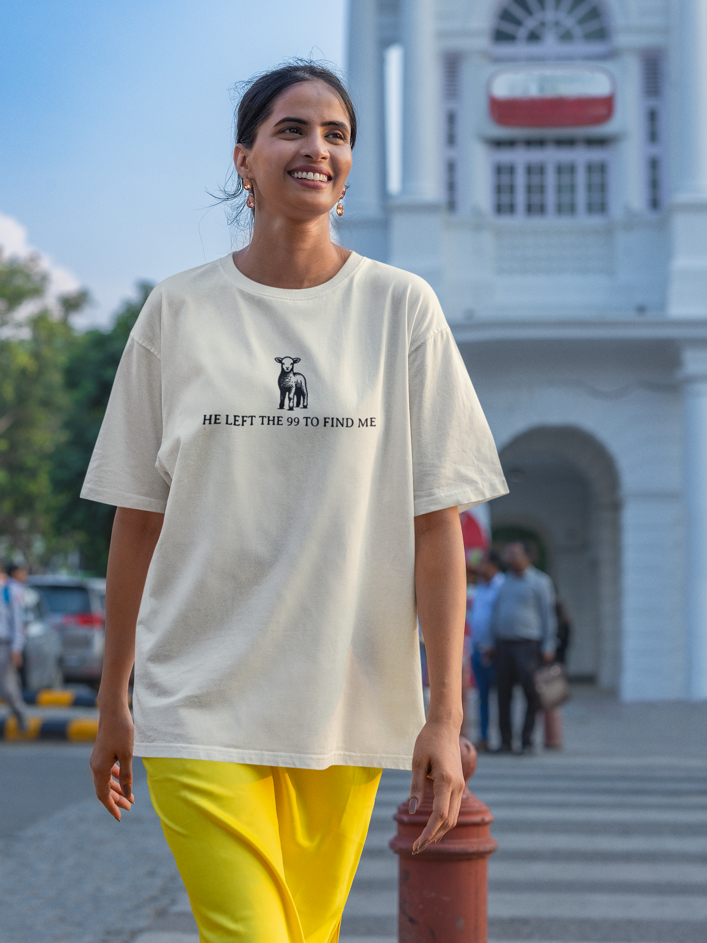 Camiseta de Algodão He Left The 99 To Find Me