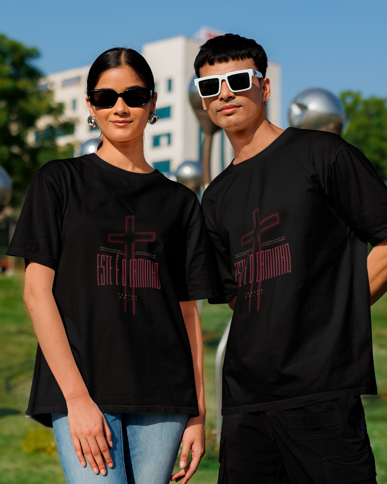 Camiseta de Algodão Este É O Caminho