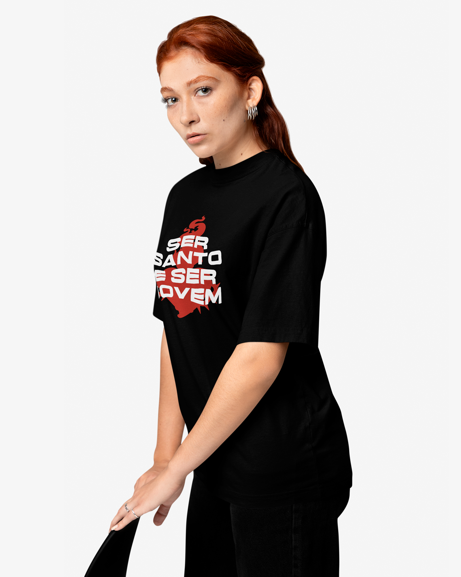 Camiseta de Algodão Ser Santo E Ser Jovem