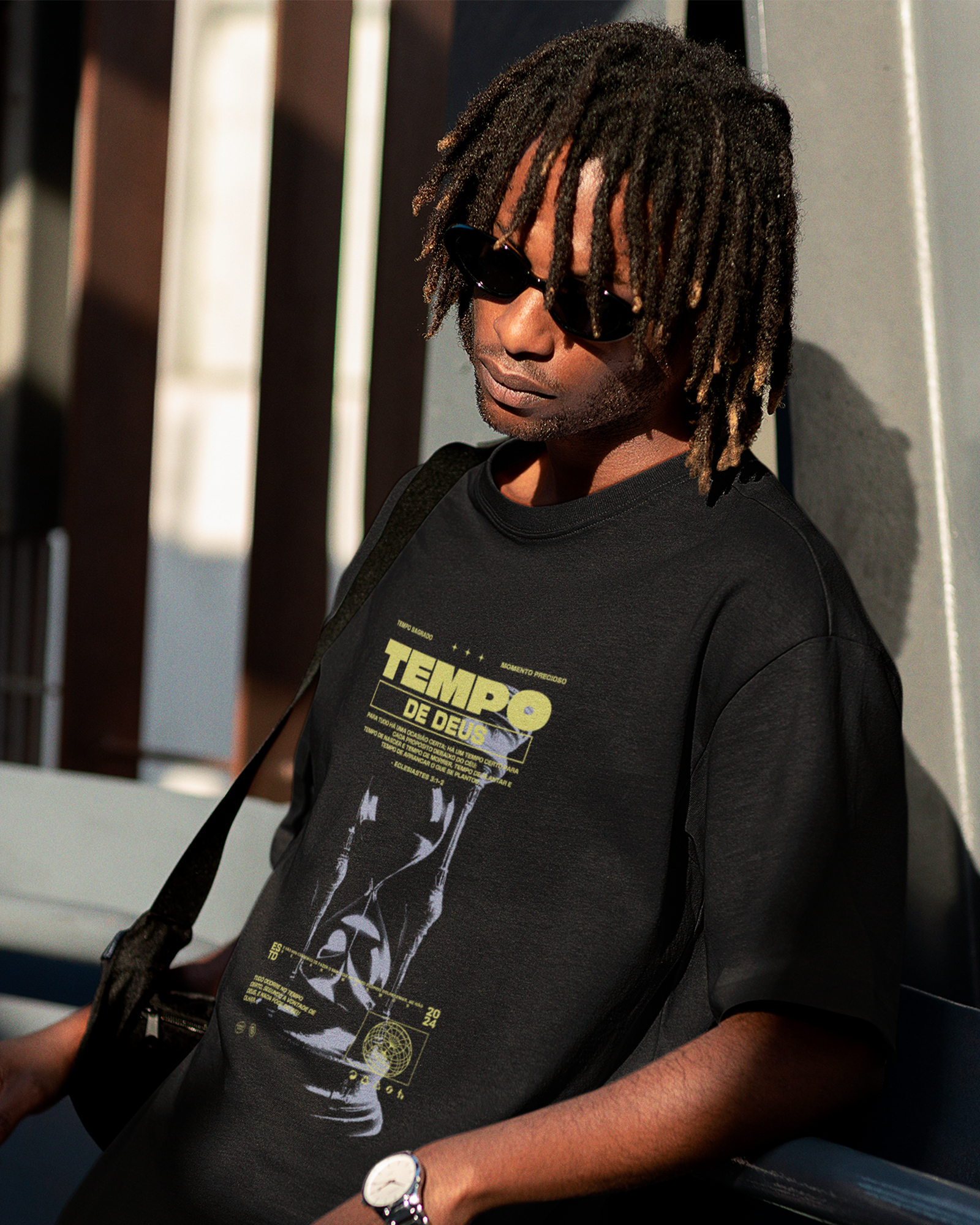 Camiseta de Algodão Tempo De Deus