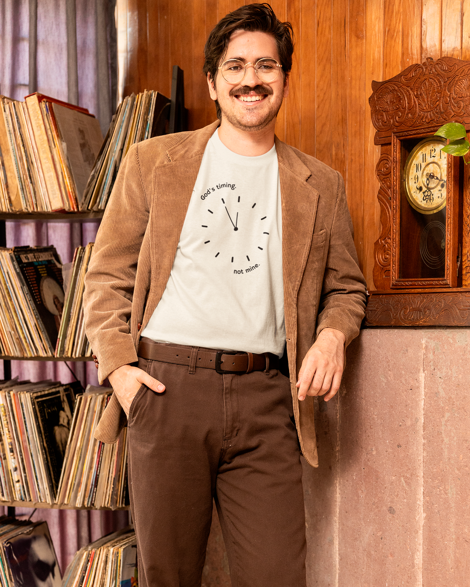 Camiseta de Algodão O Tempo De Deus