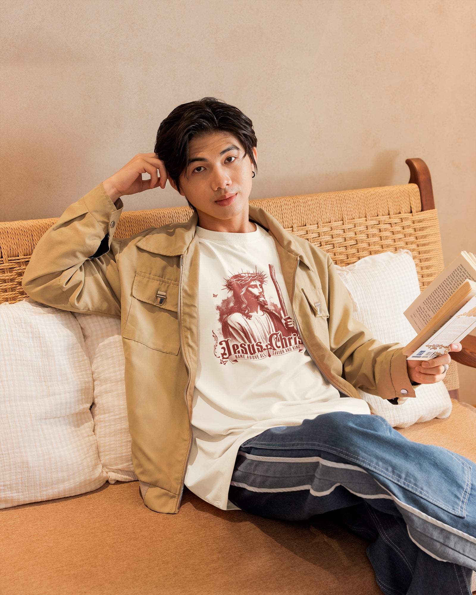 Camiseta de Algodão Meu Pastor