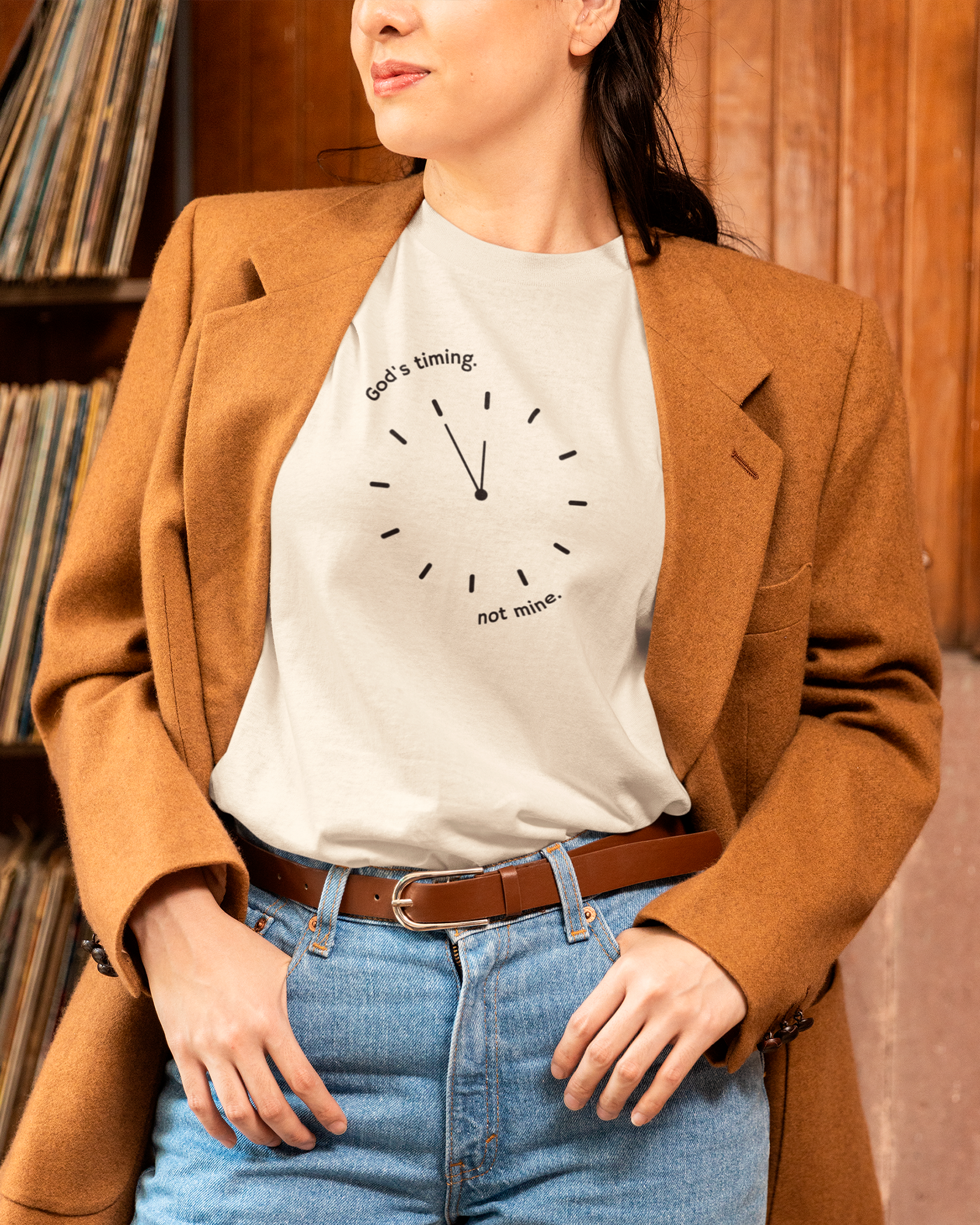 Camiseta de Algodão O Tempo De Deus