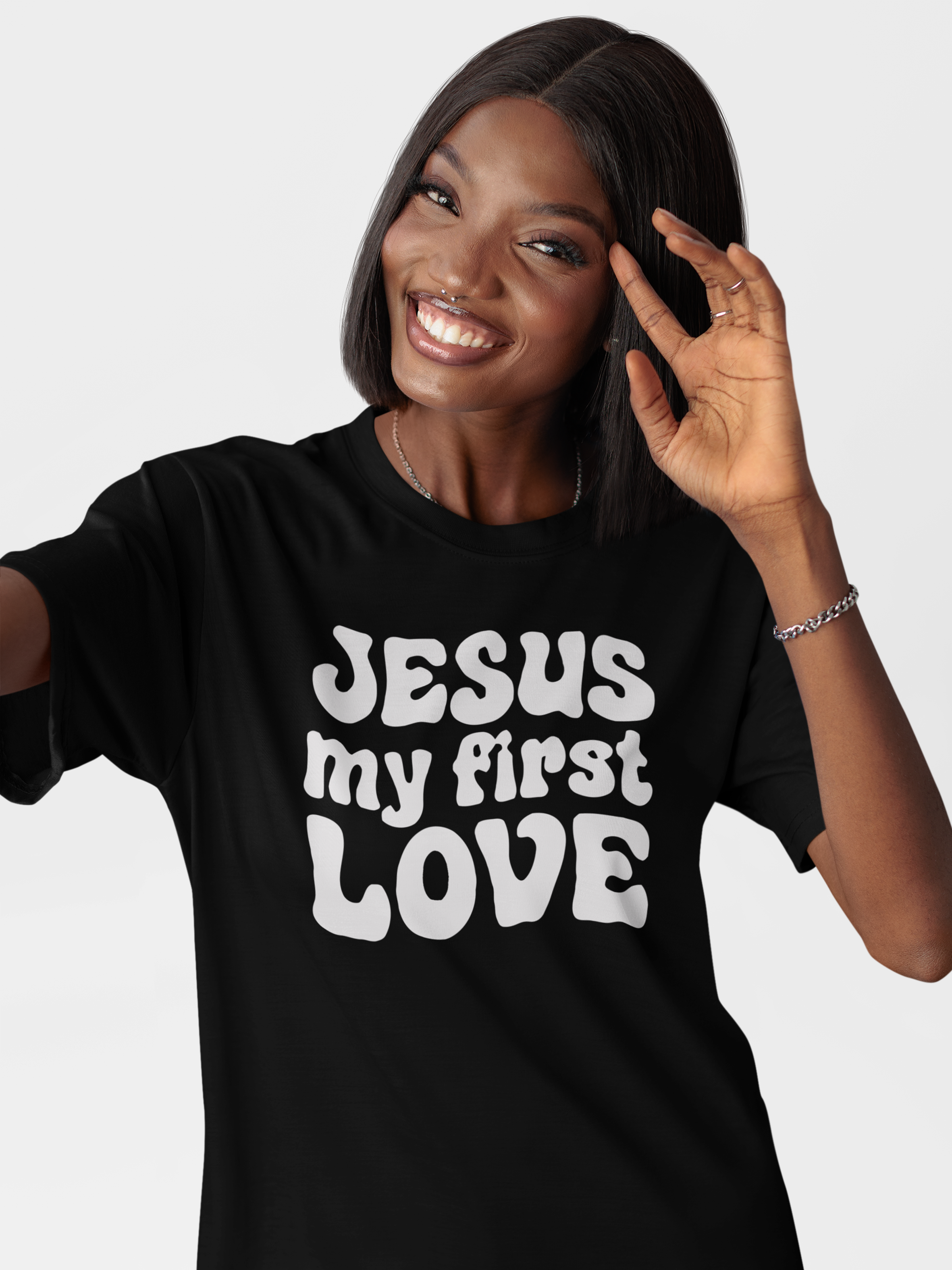 Camiseta de Algodão Jesus My First Love