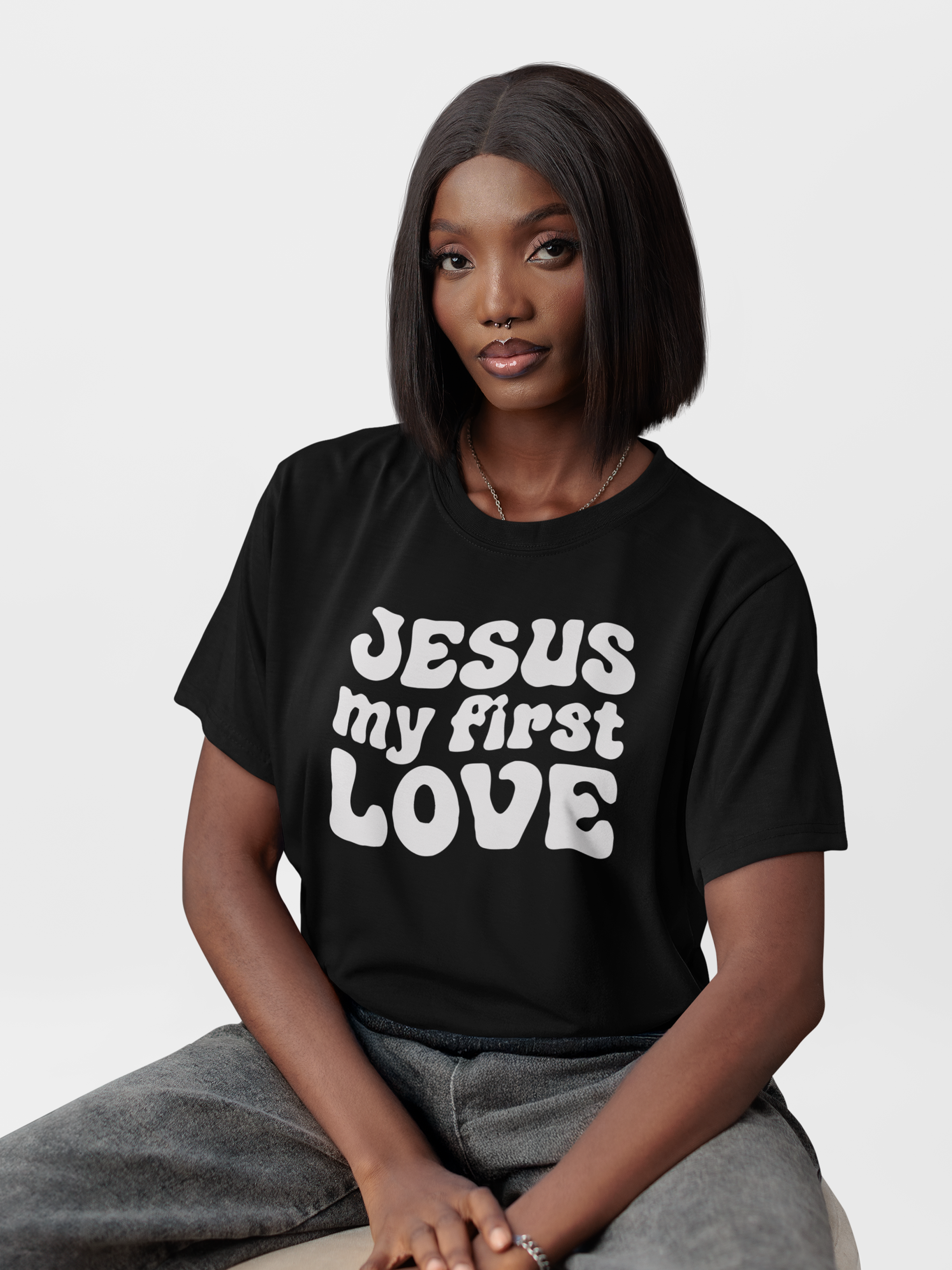 Camiseta de Algodão Jesus My First Love