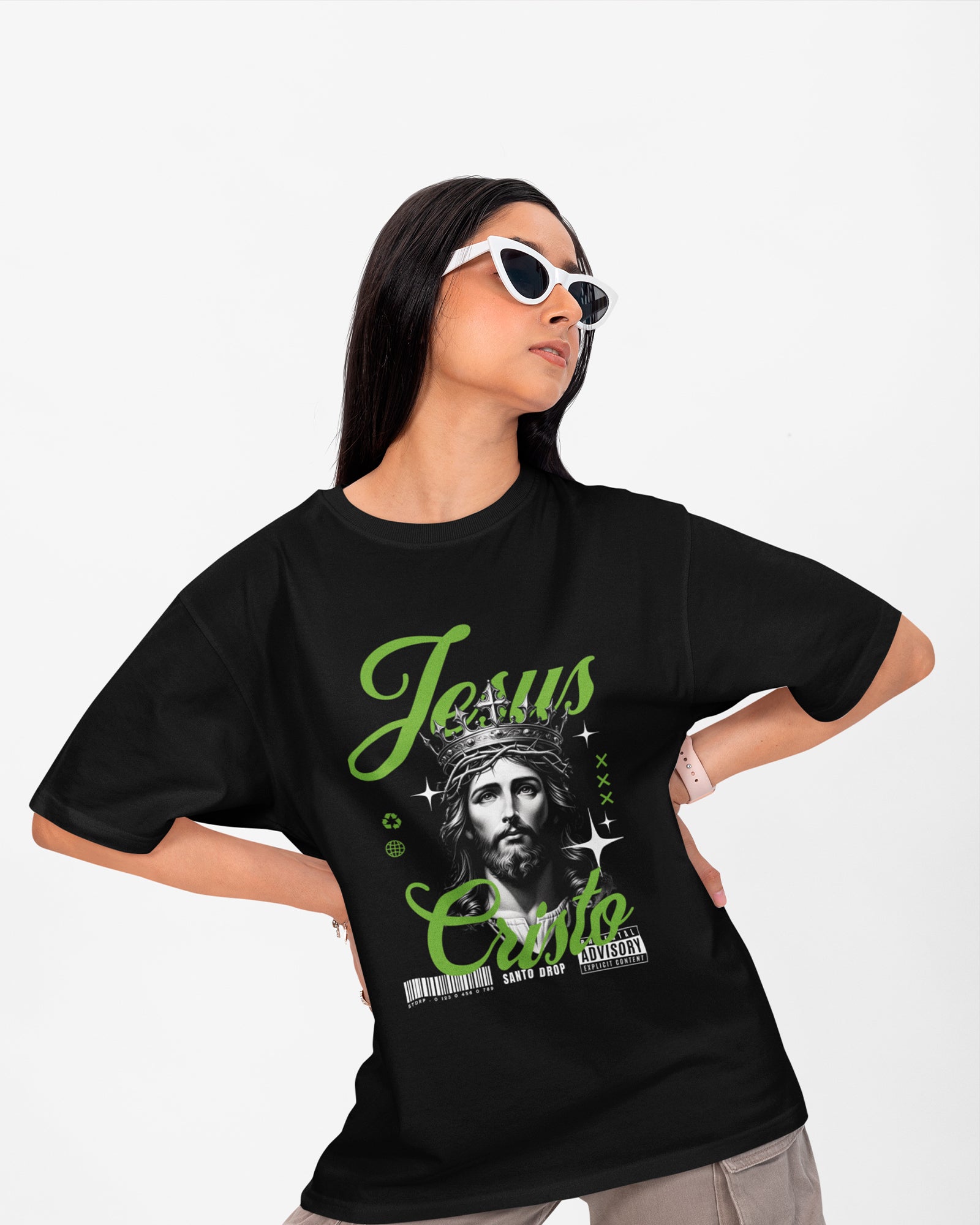 Camiseta de Algodão Cristo Rei