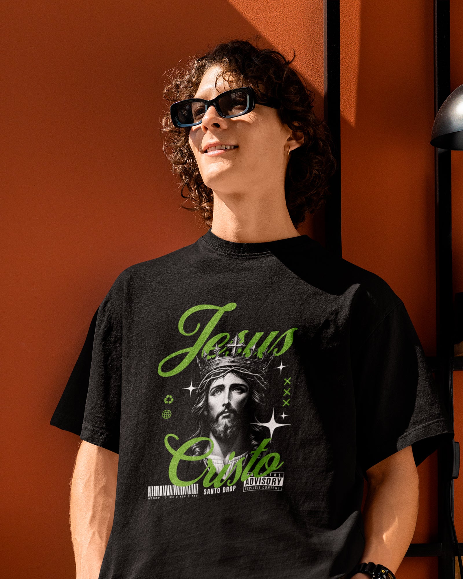 Camiseta de Algodão Cristo Rei