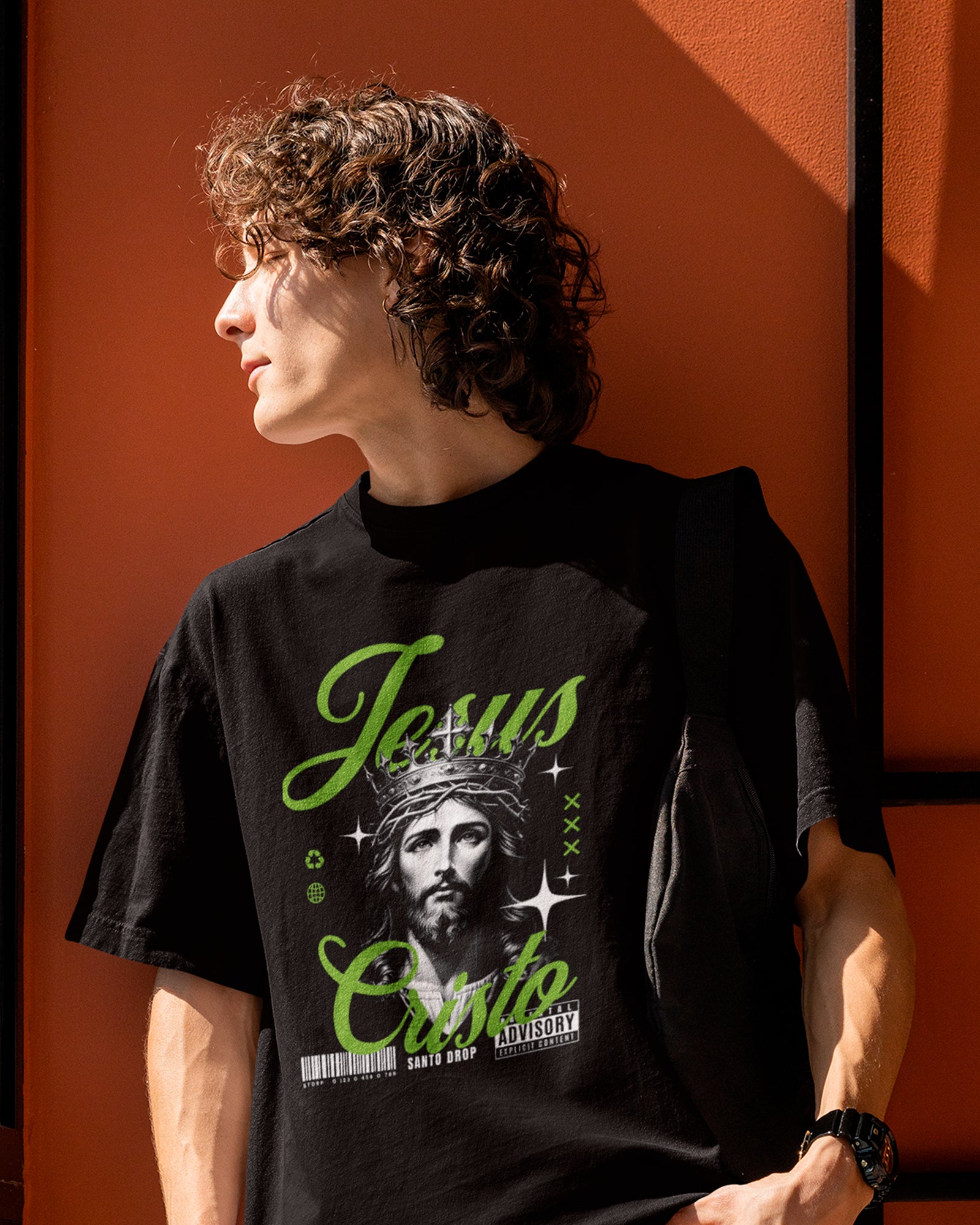 Camiseta de Algodão Cristo Rei