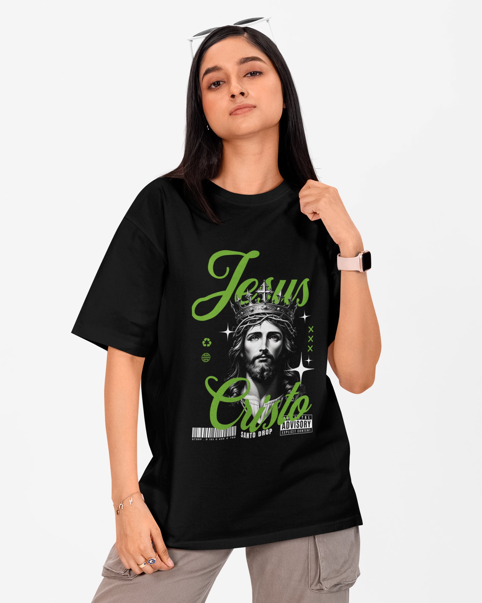 Camiseta de Algodão Cristo Rei