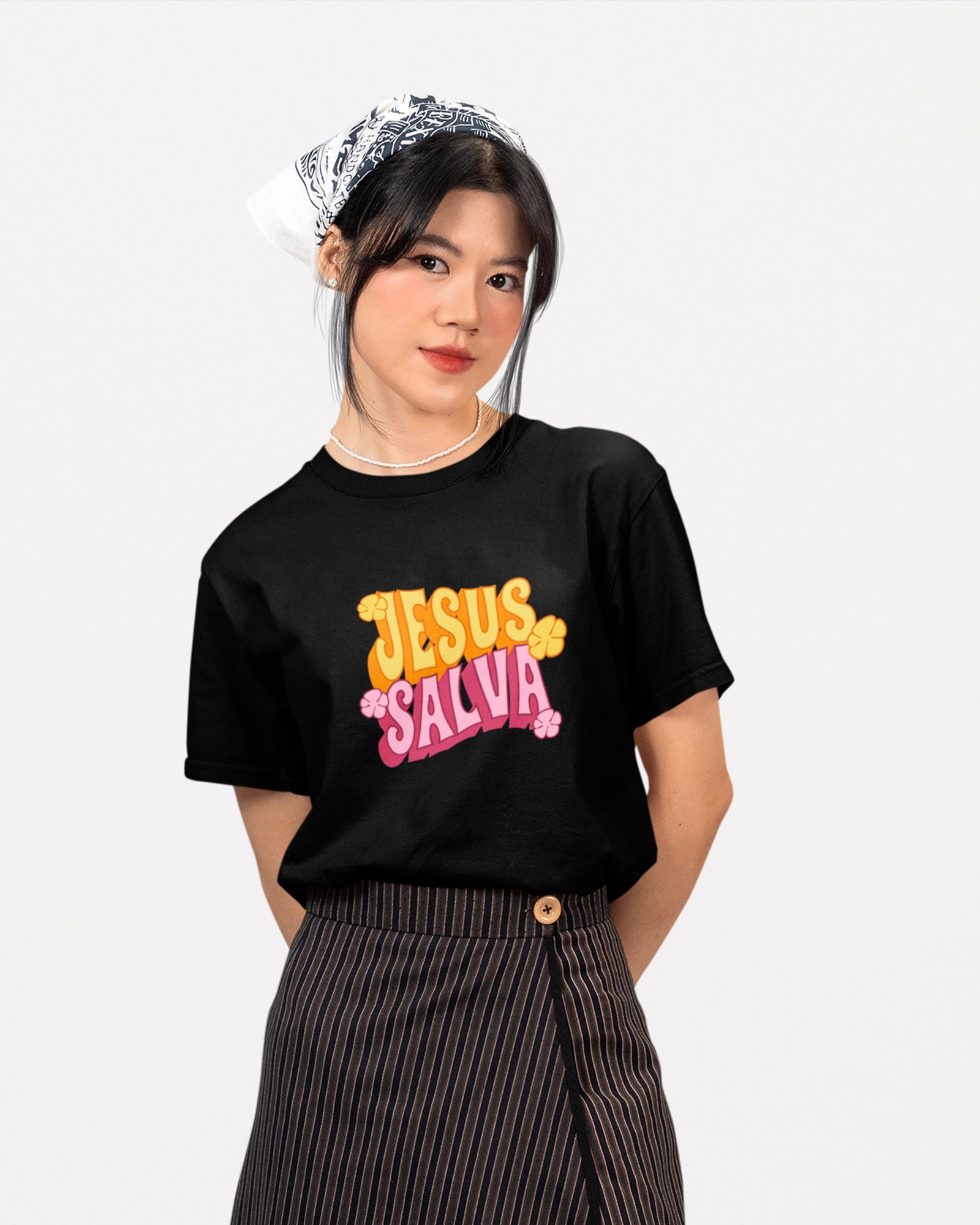 Camiseta de Algodão Jesus Salva