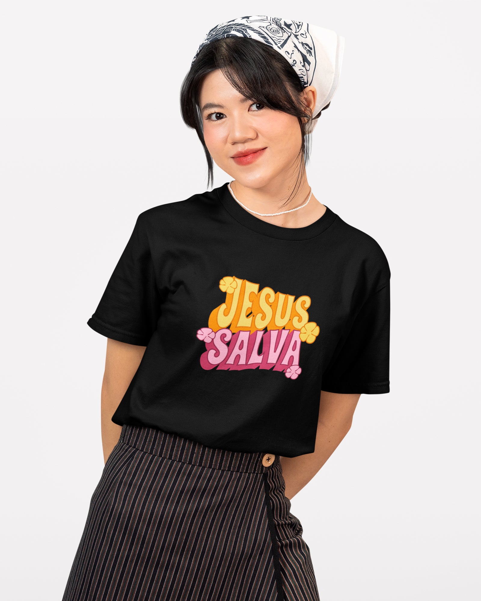 Camiseta de Algodão Jesus Salva