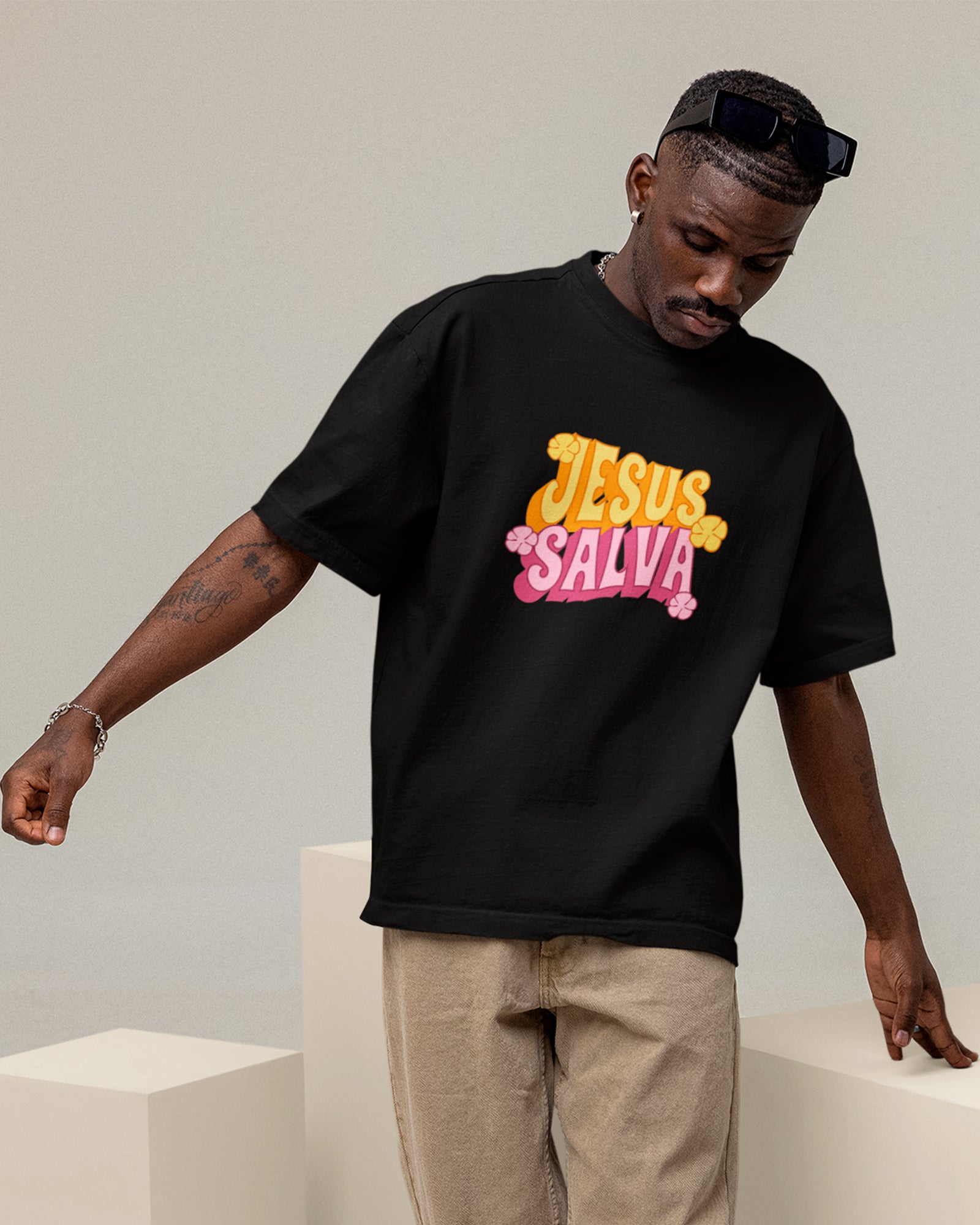 Camiseta de Algodão Jesus Salva