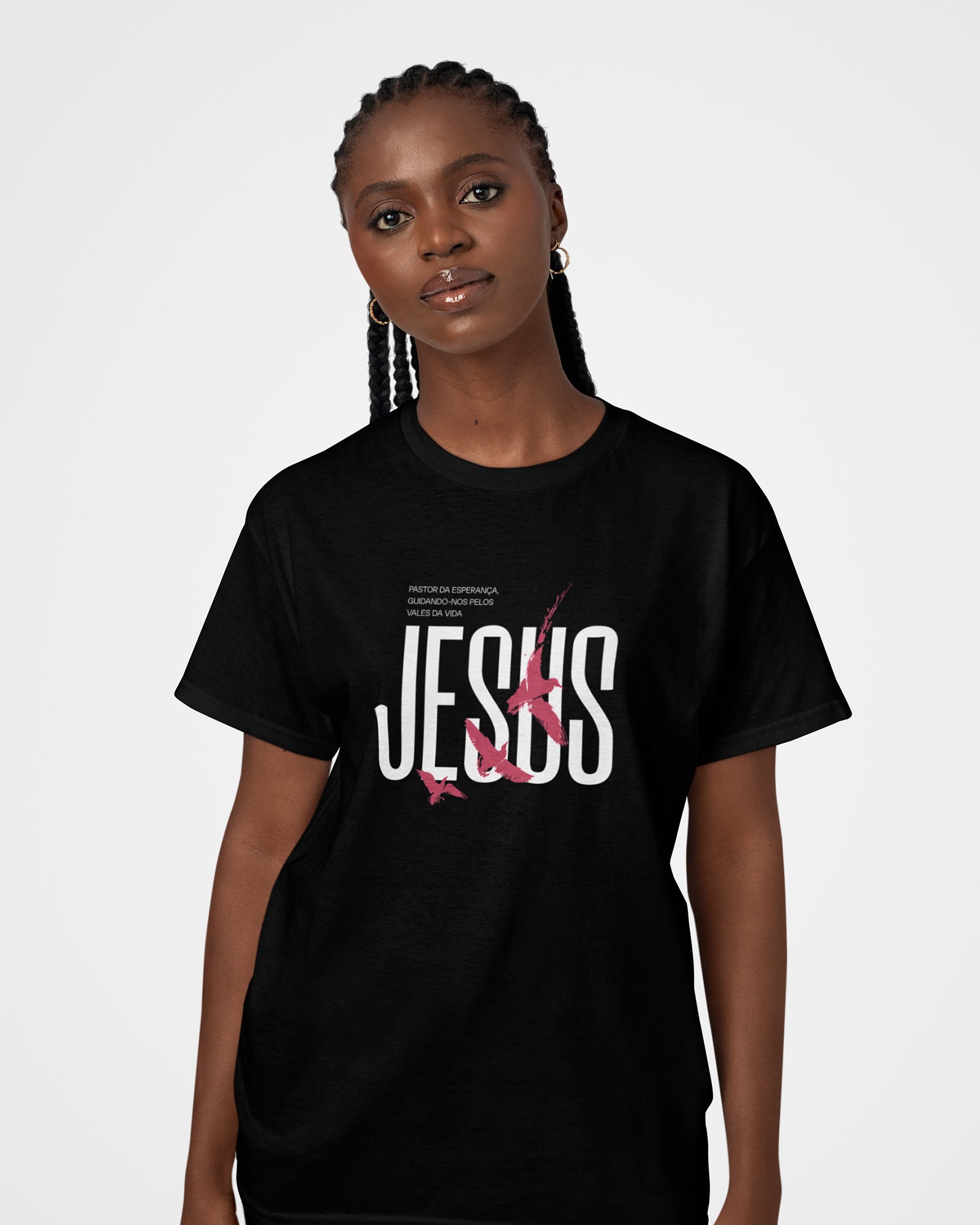 Camiseta de Algodão Pastor Da Esperança