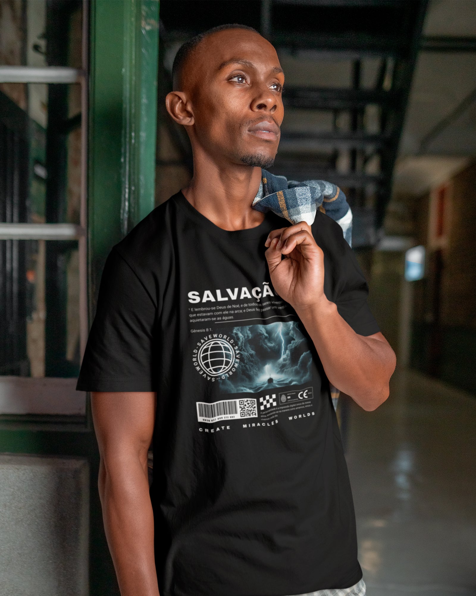 Camiseta de Algodão Salvação