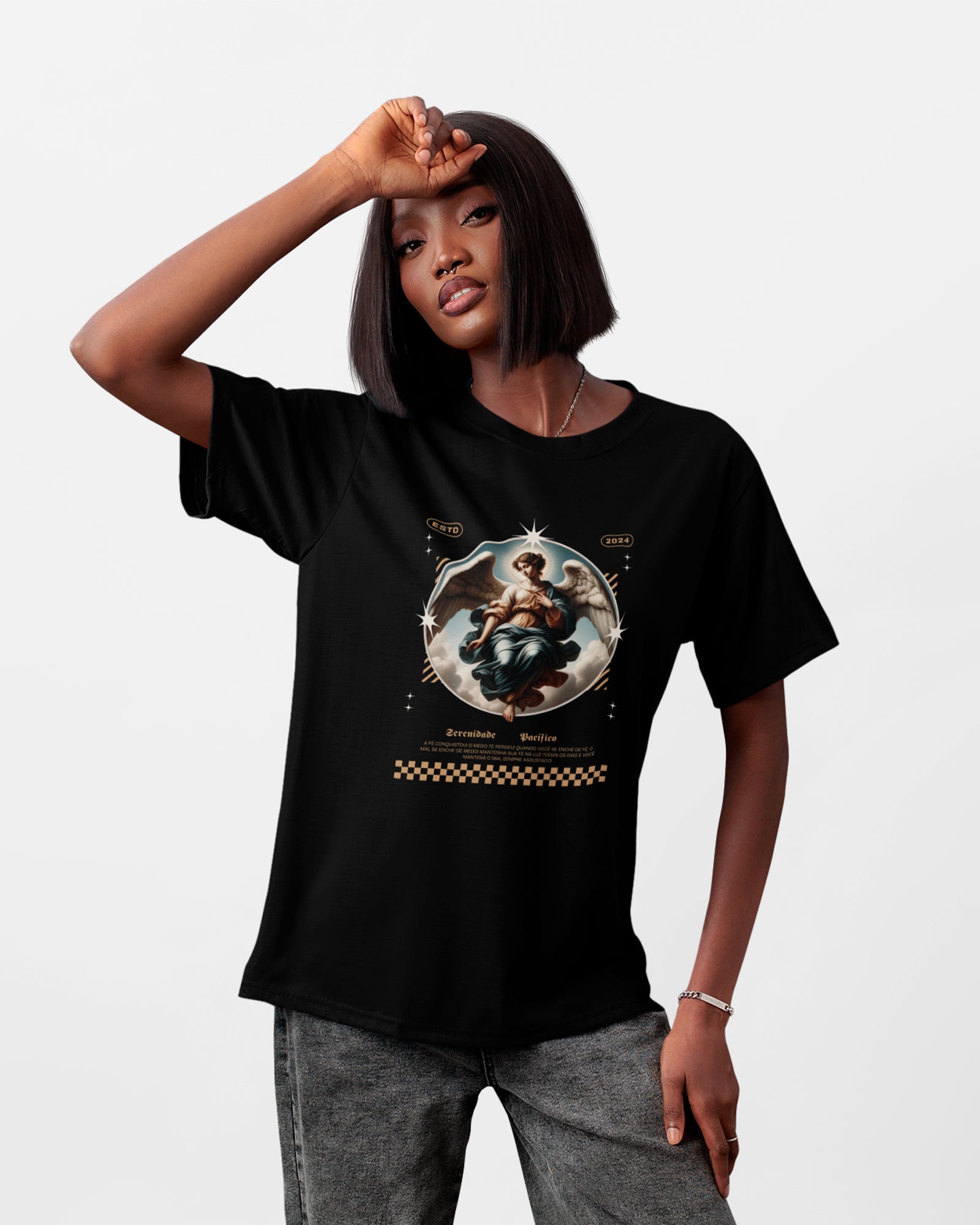 Camiseta de Algodão Serenidade