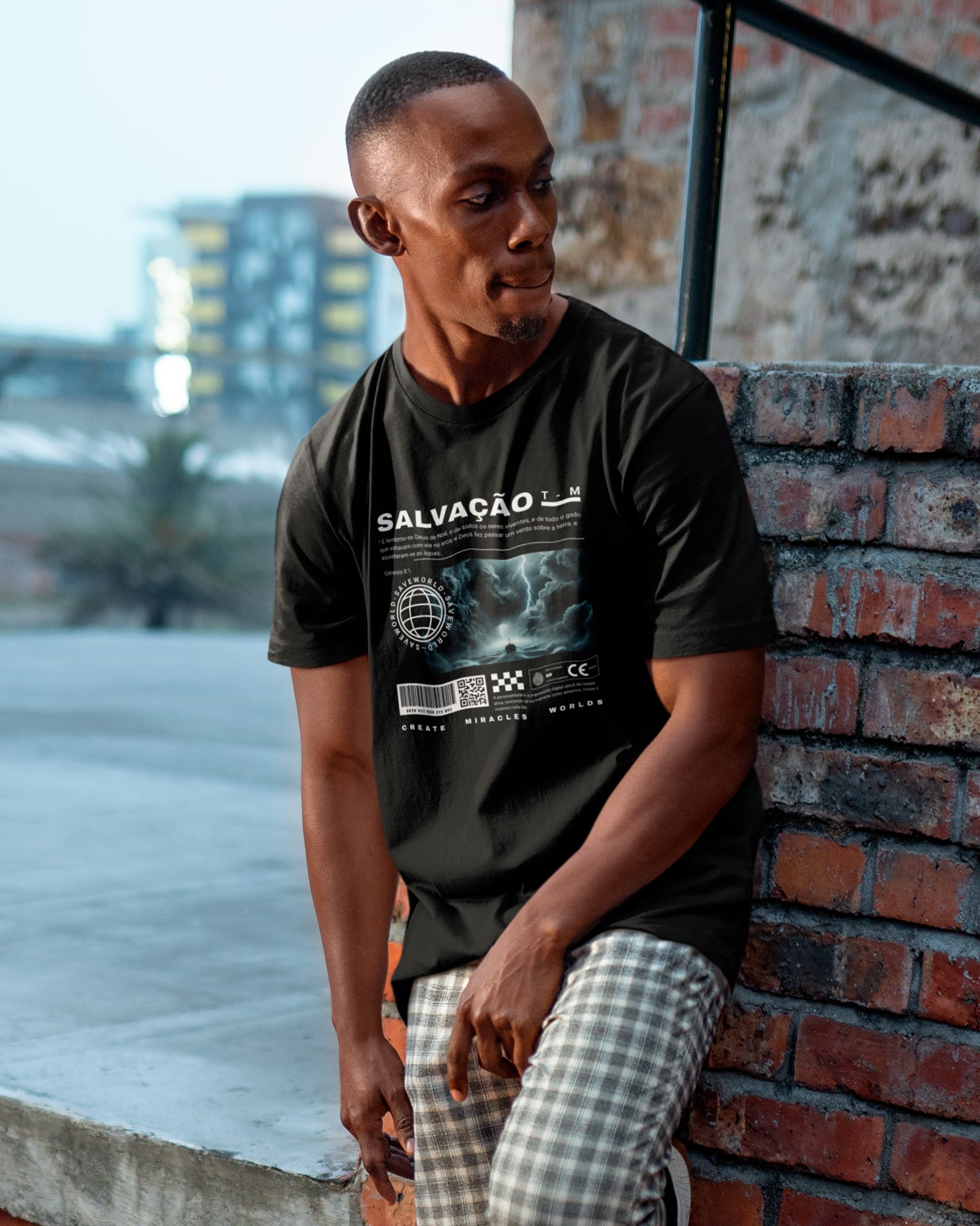 Camiseta de Algodão Salvação