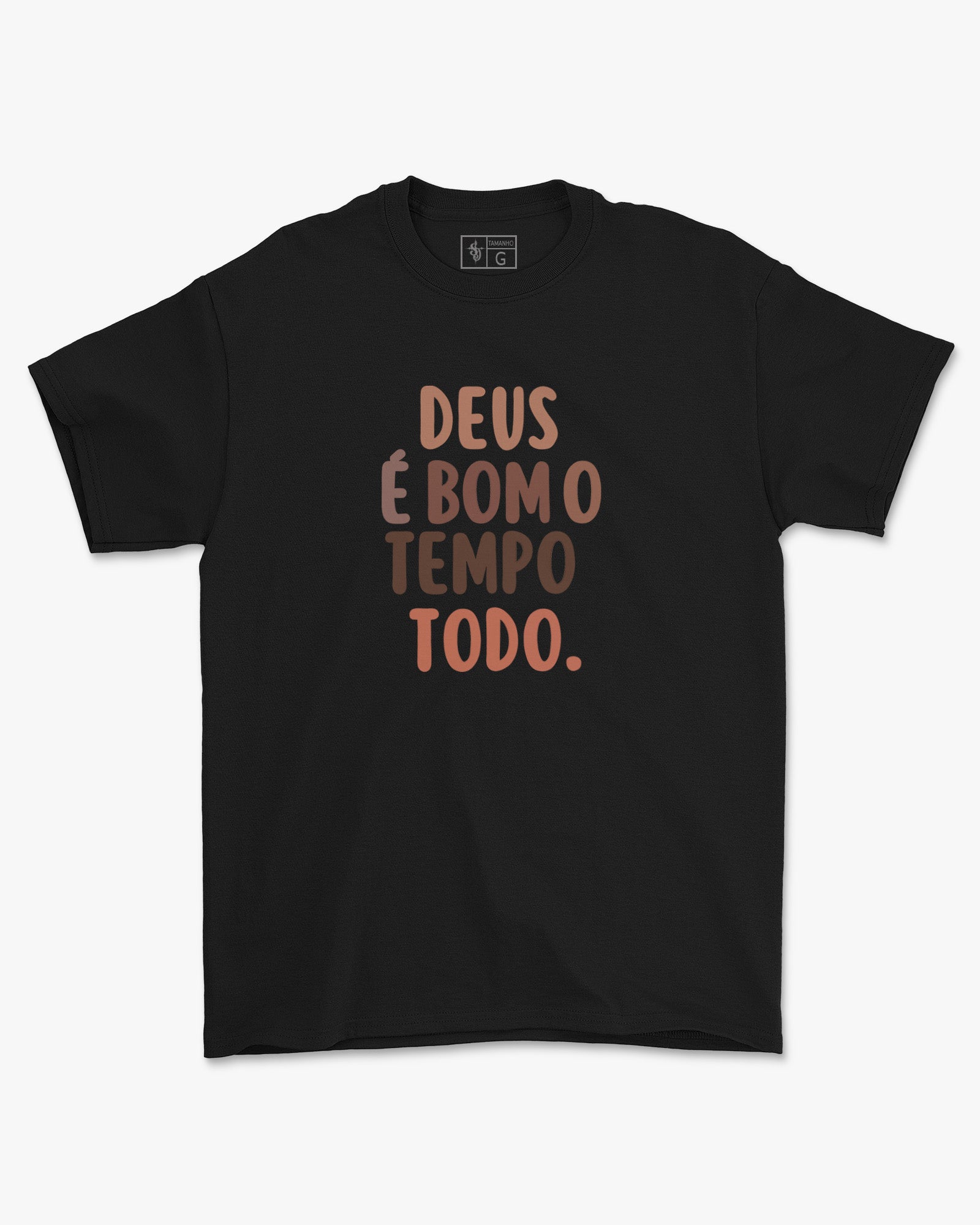 Camiseta de Algodão Deus É Bom