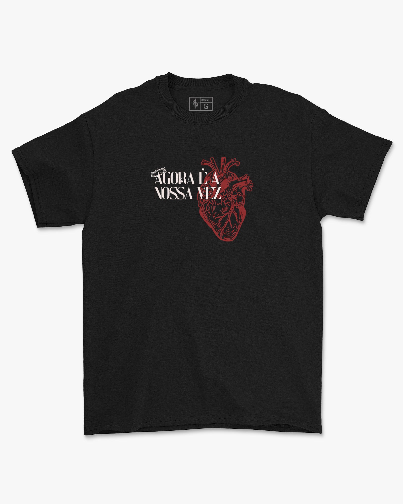Camiseta de Algodão Agora É Nossa Vez