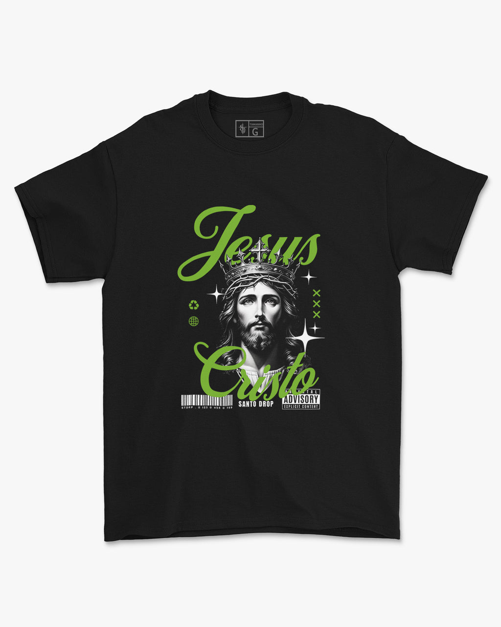 Camiseta de Algodão Cristo Rei