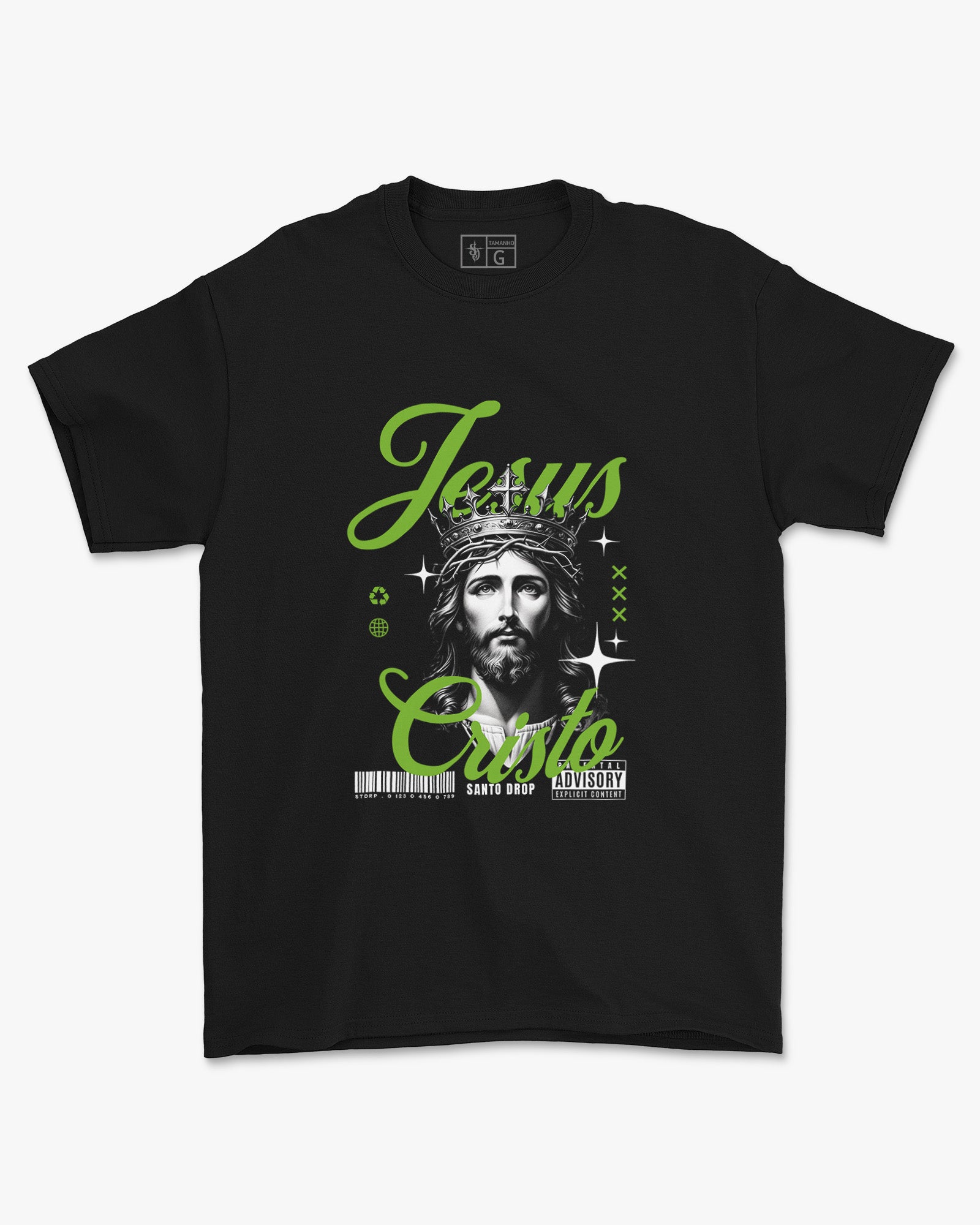Camiseta de Algodão Cristo Rei